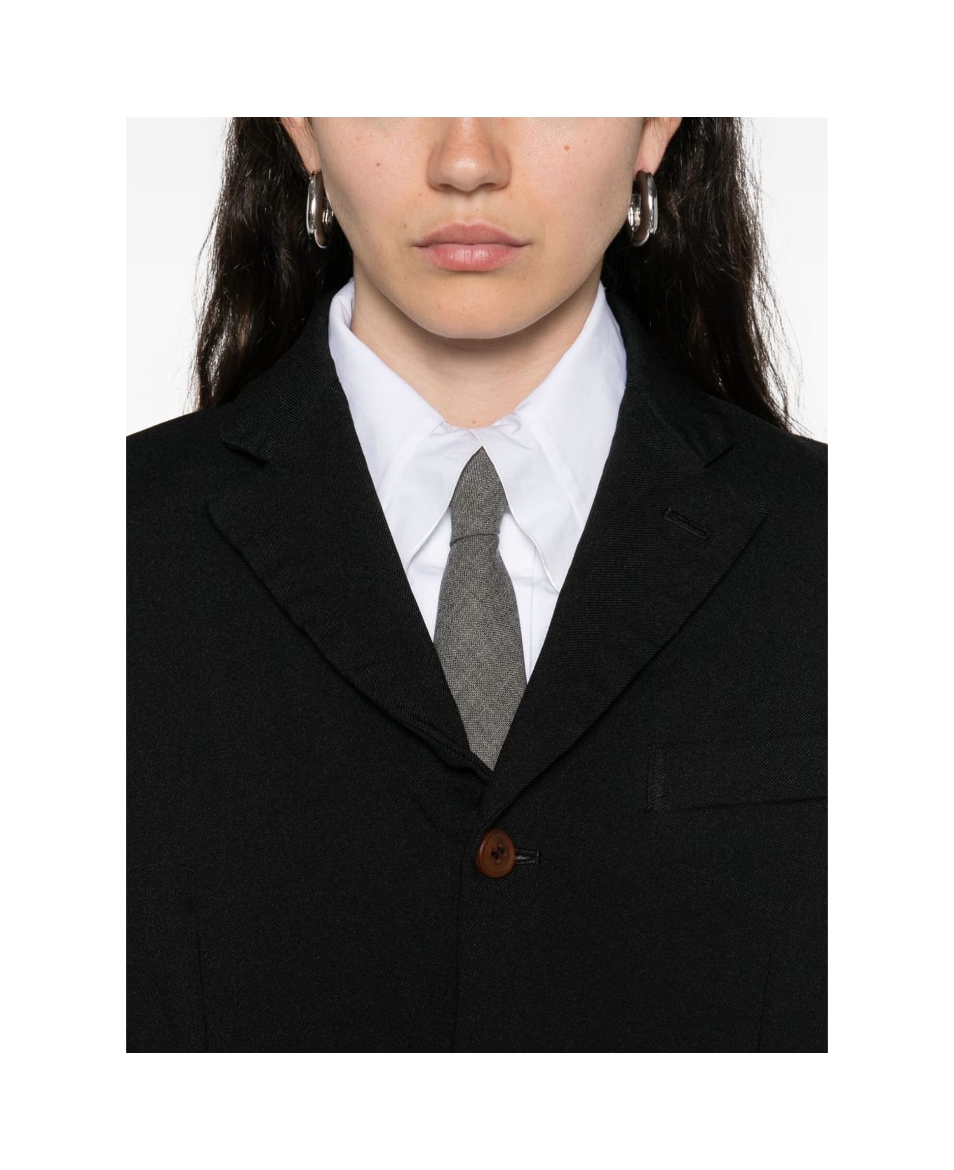 Comme des Garçons Single-breasted Jacket - Black