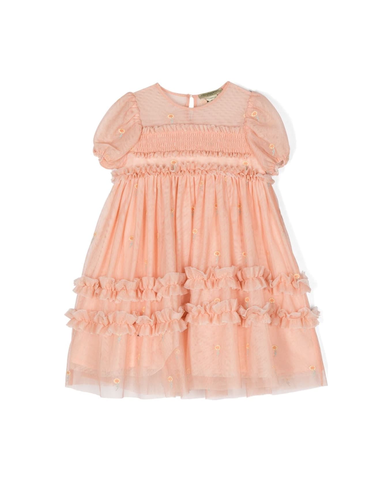 Stella McCartney Kids Woven Dress - Em Pink Emboidery ワンピース＆ドレス