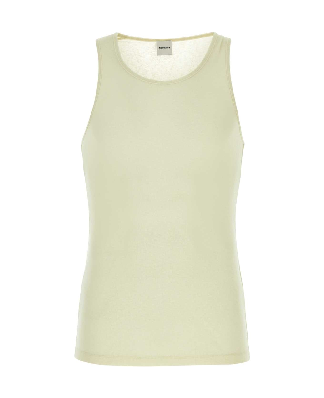 Nanushka Ivory Polyester Levon Tank Top - WHITEWAX