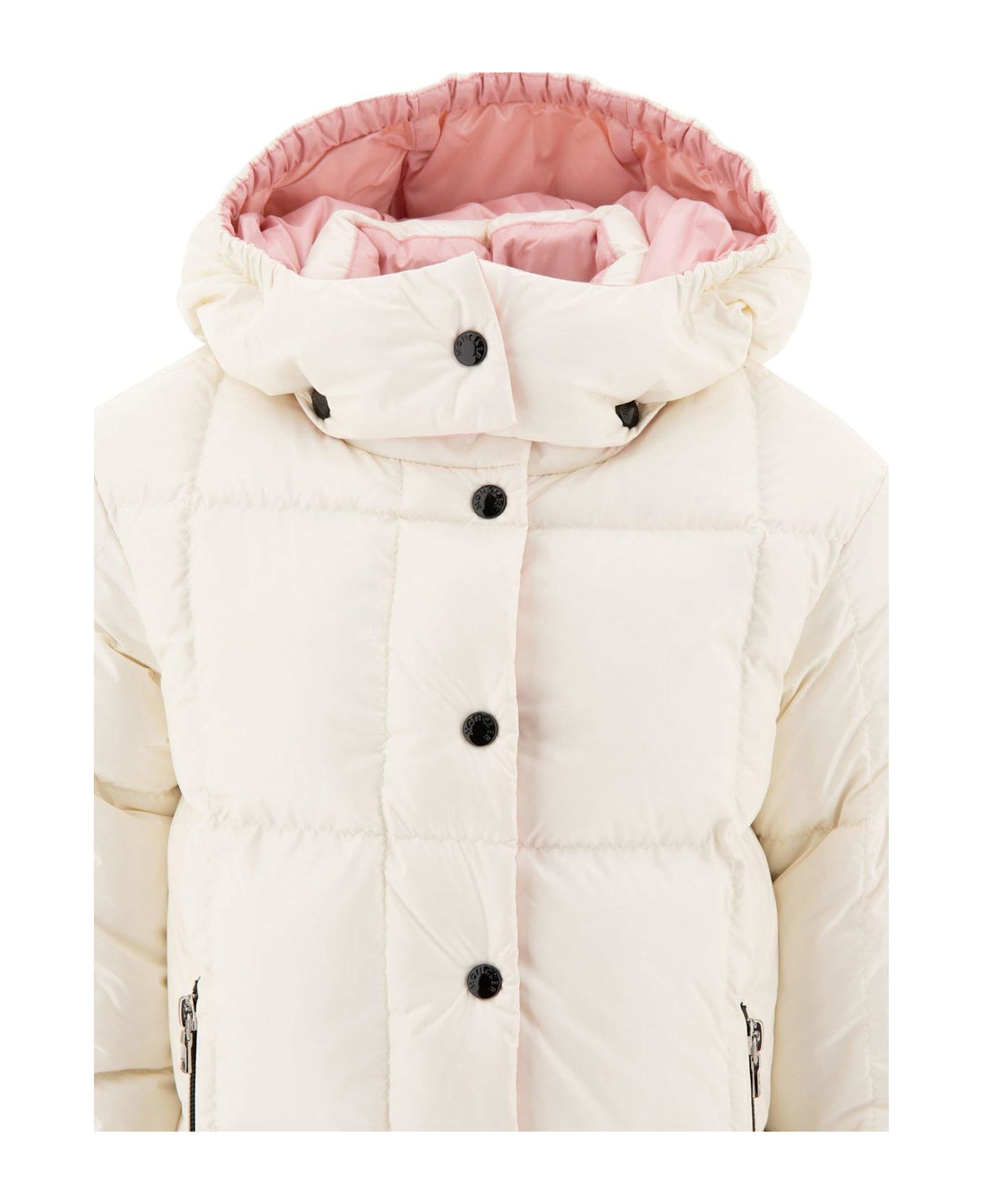 Moncler Ebre Zip-up Hooded Puffer Jacket