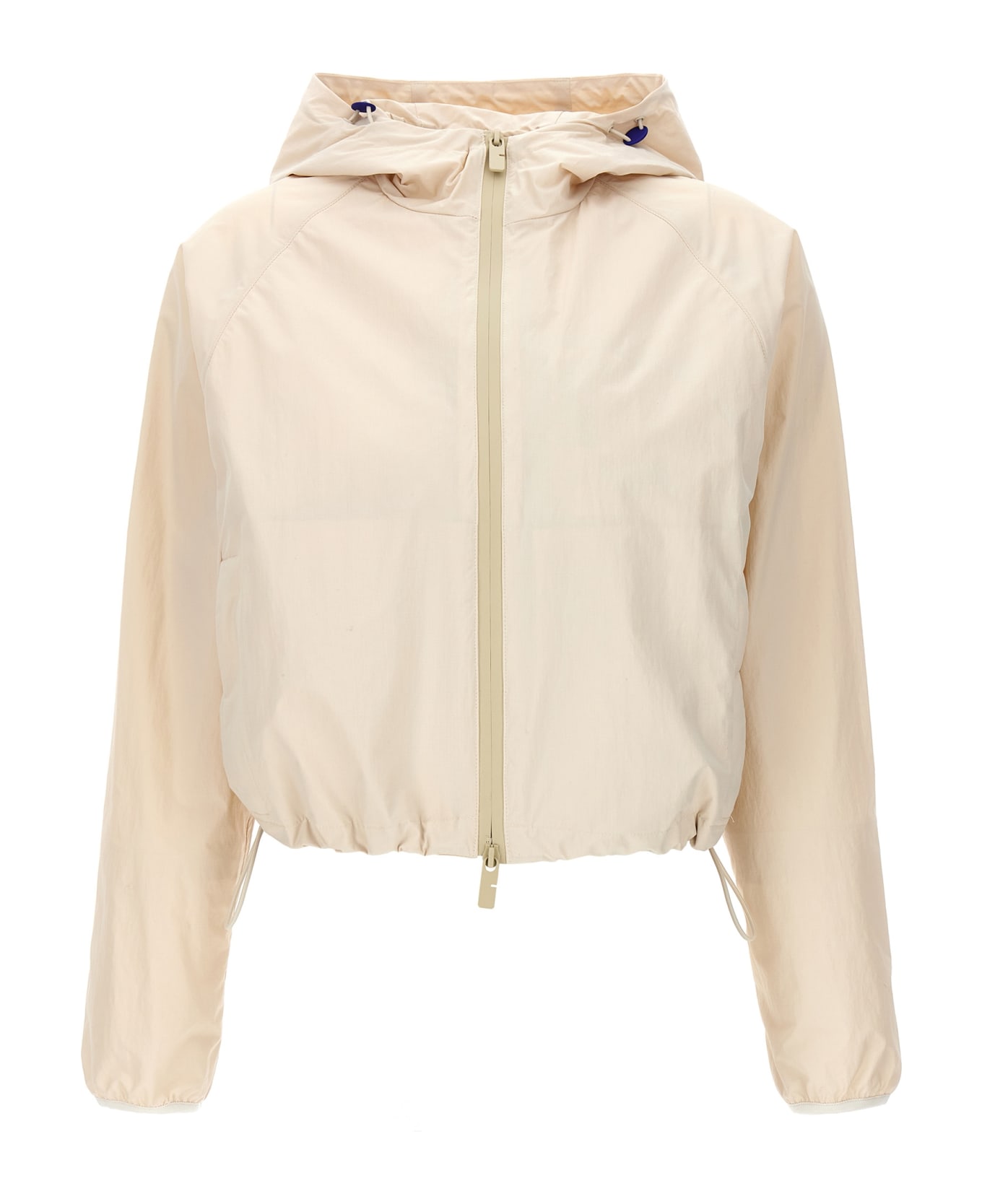 Burberry Cropped Hooded Jacket - Beige