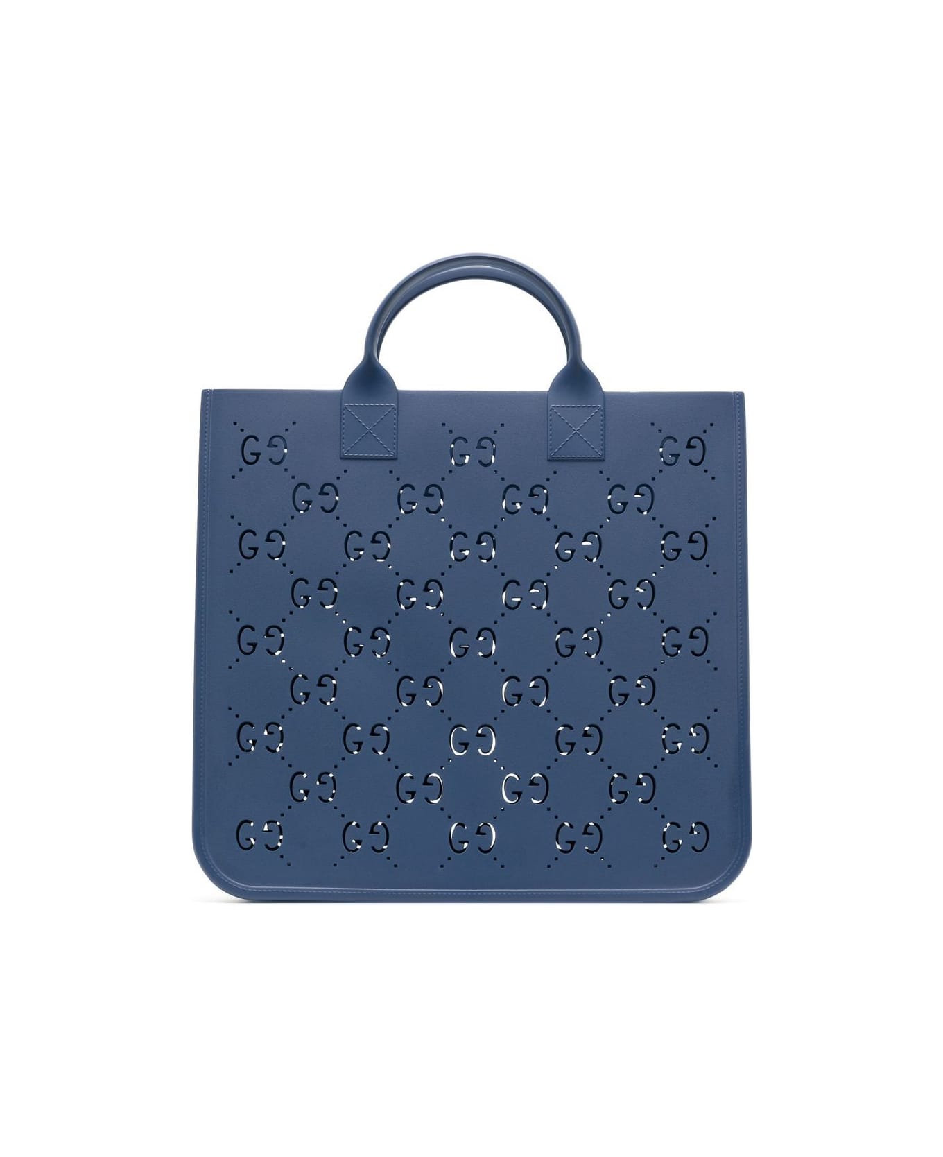 Gucci cross Rubber Bag - Blu