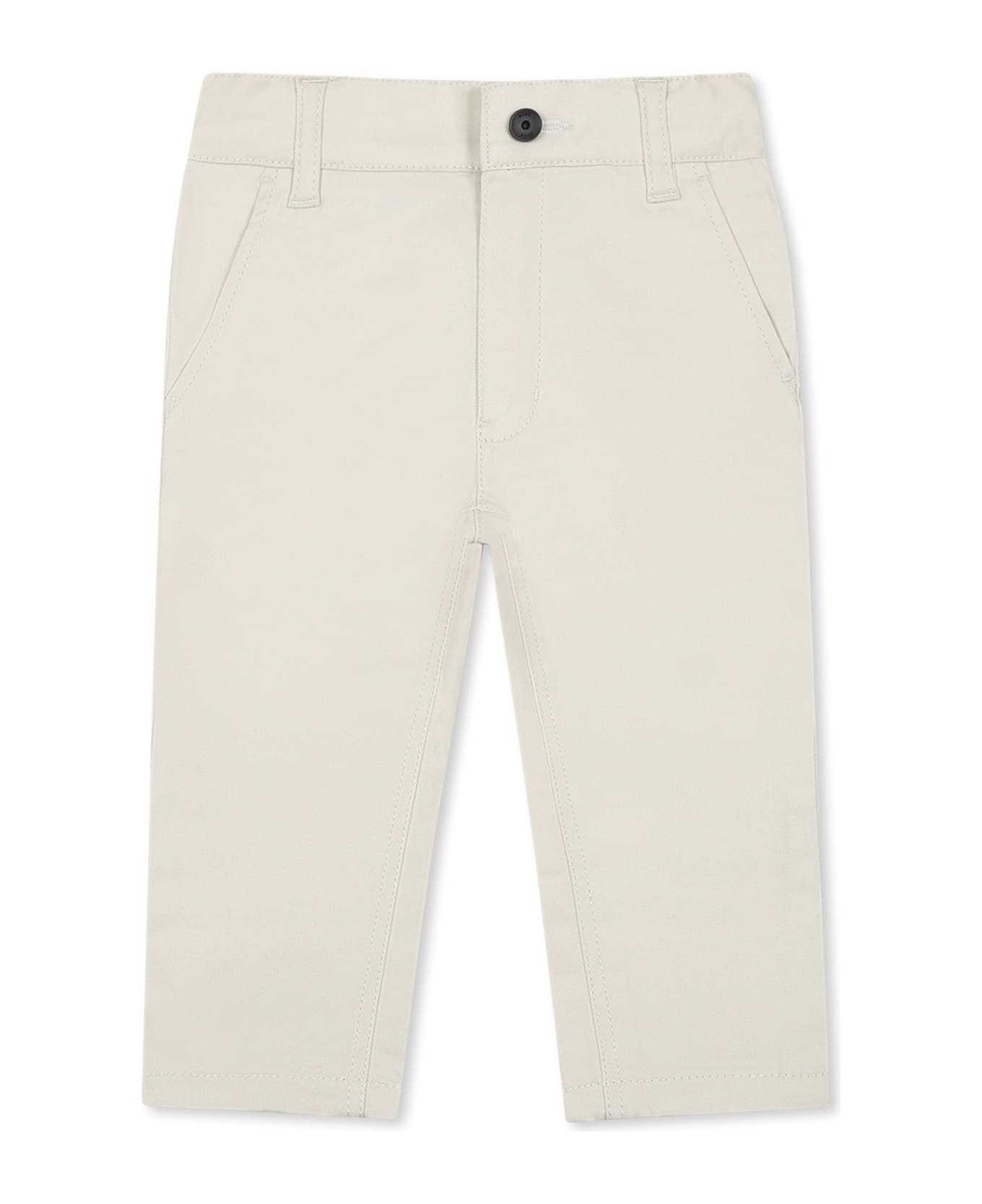 Hugo Boss Beige Trousers For Baby Boy - Beige