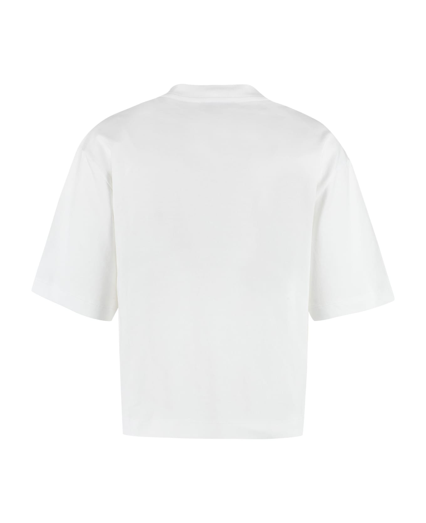 Vince Cotton Crew-neck T-shirt - Owt White