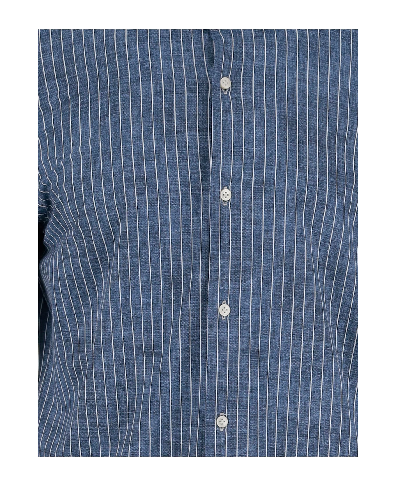 Brian Dales Classic Striped Shirt - Blue