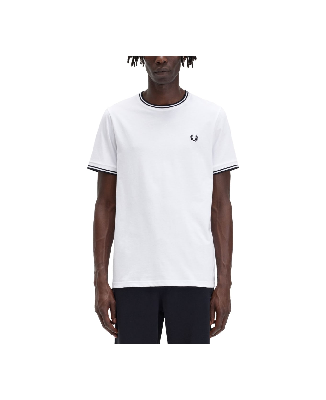 Fred Perry Cotton T-shirt - WHITE
