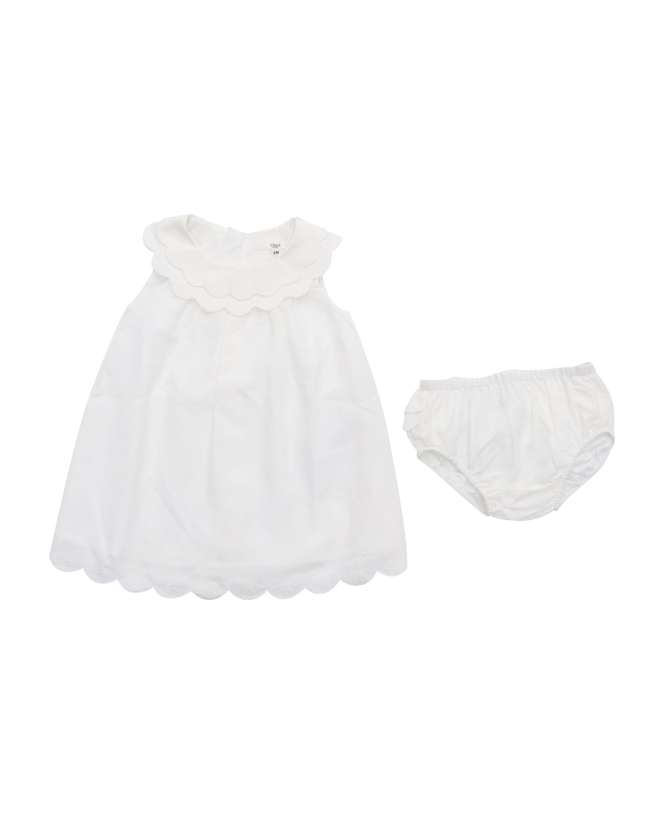 Chloé Dress+bloomer - WHITE