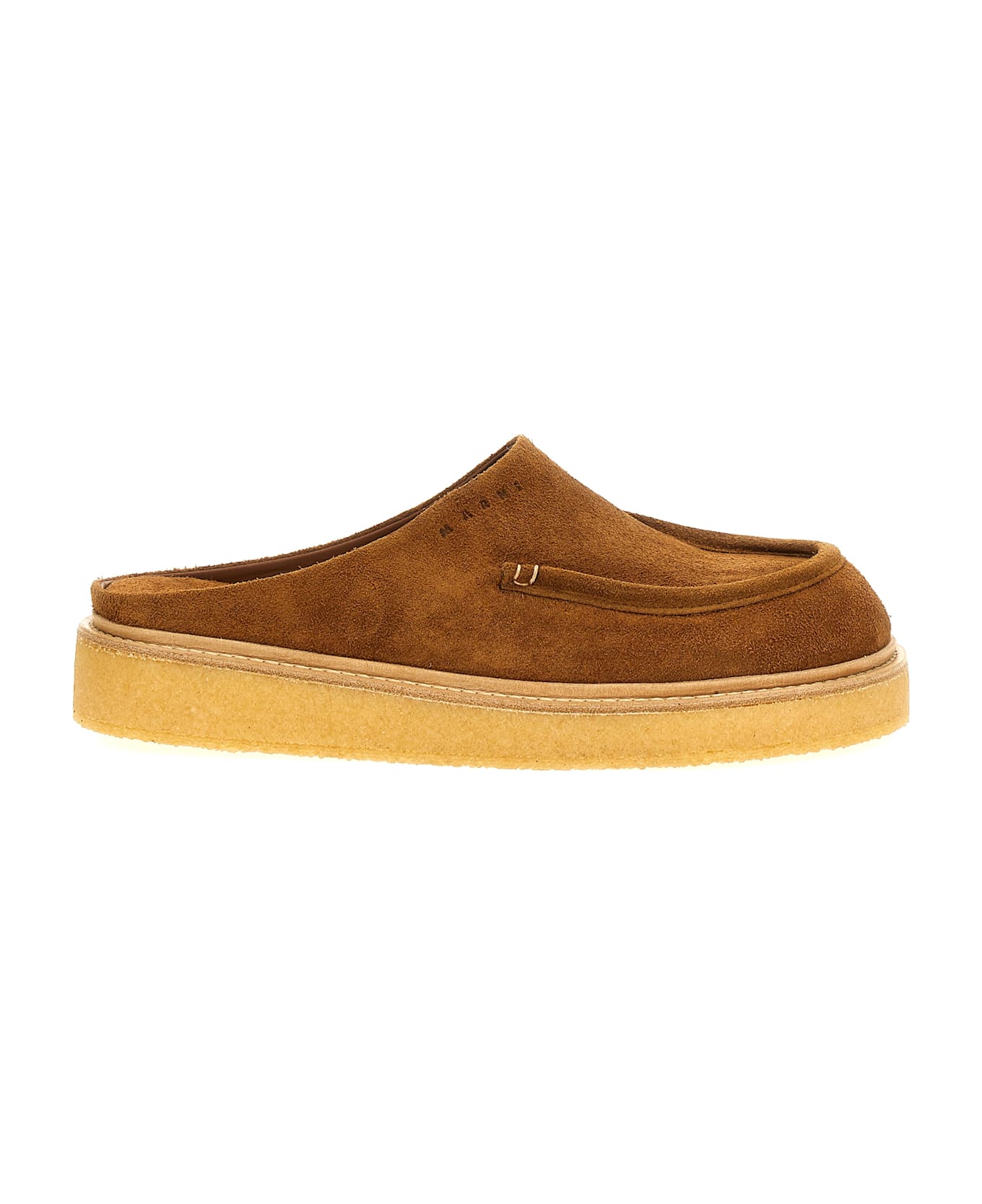 Marni Suede Sabot - Brown