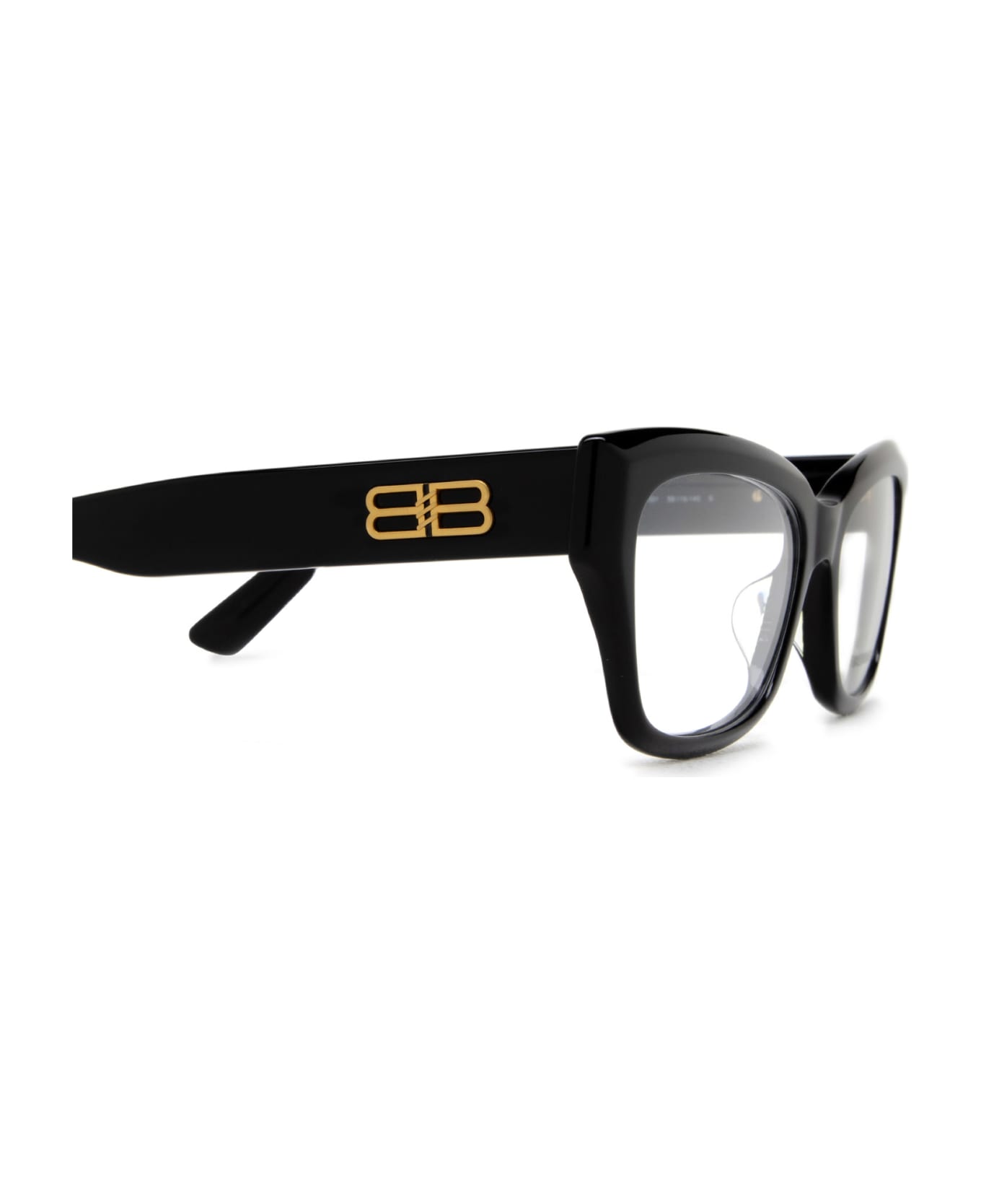 Balenciaga Eyewear Bb0274o Glasses - 001 BLACK BLACK TRANSPARENT