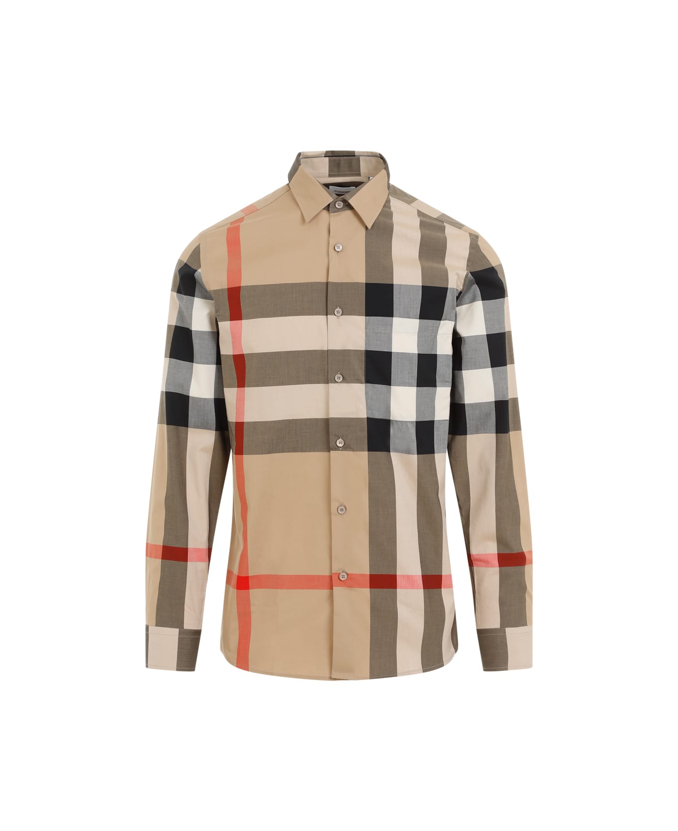 Burberry Check Cotton Shirt - Archive Beige