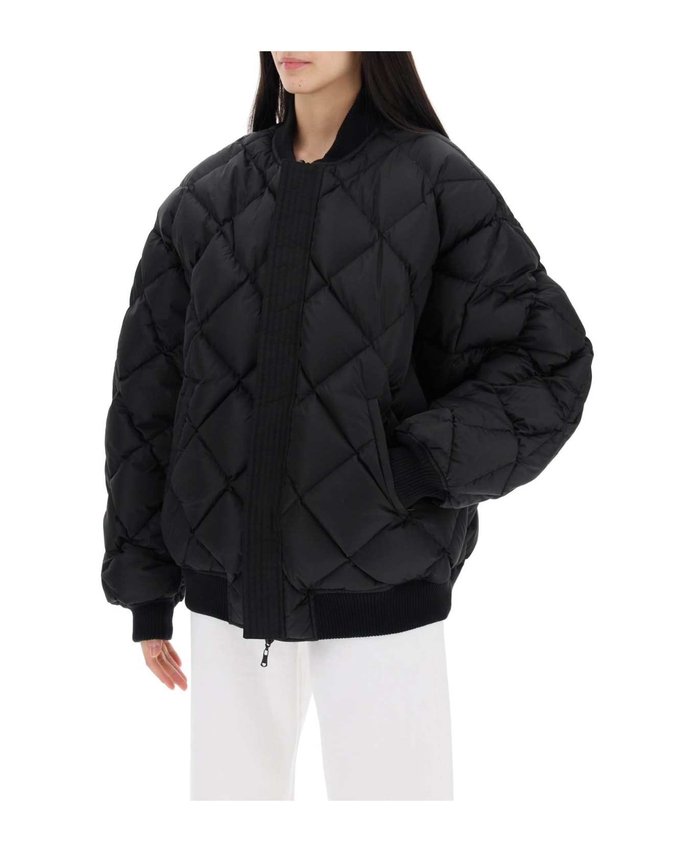 WARDROBE.NYC Reversible Bomber Jacket - BLACK (Black)