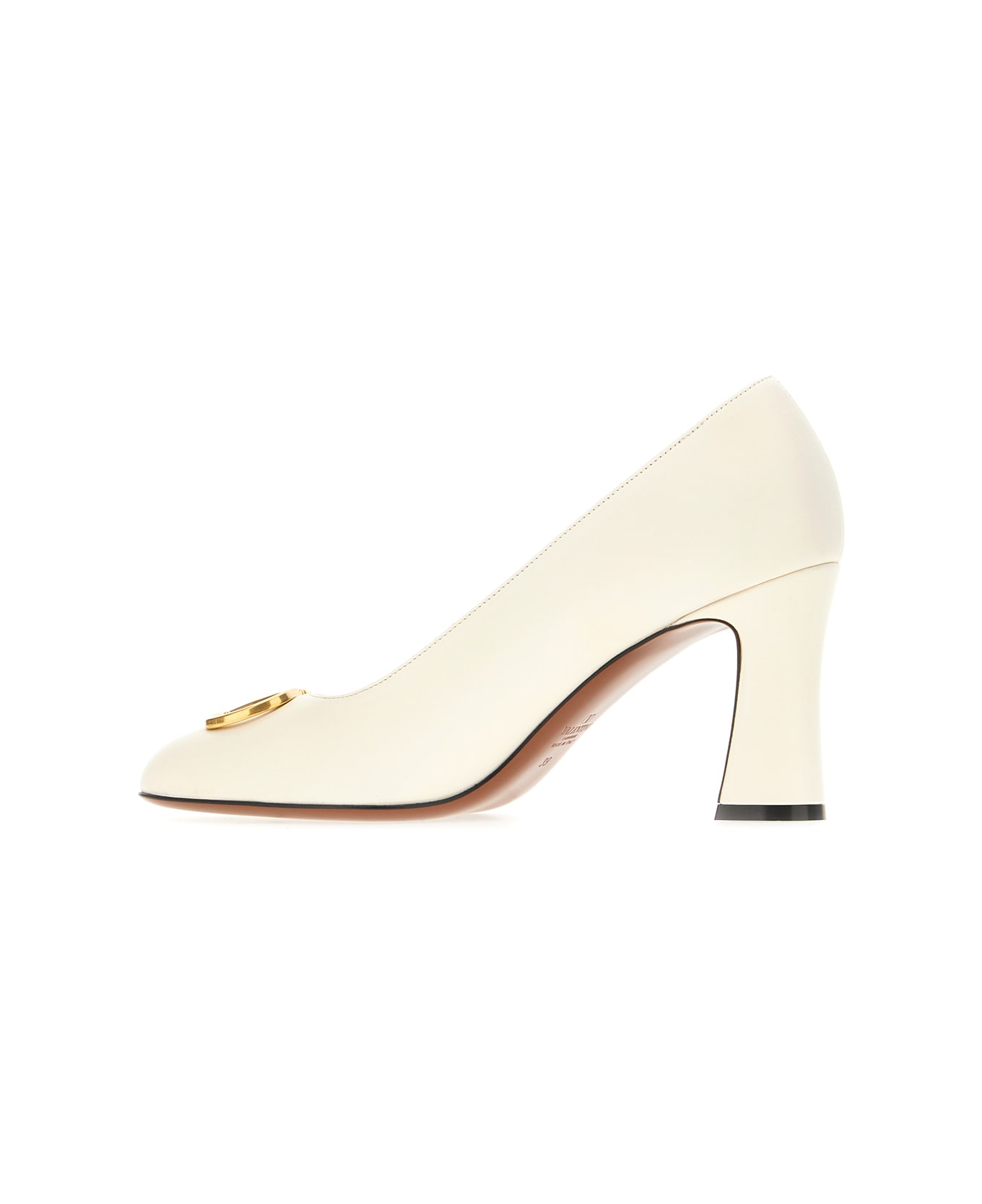 Valentino Garavani Ivory Leather Pumps - IVORY