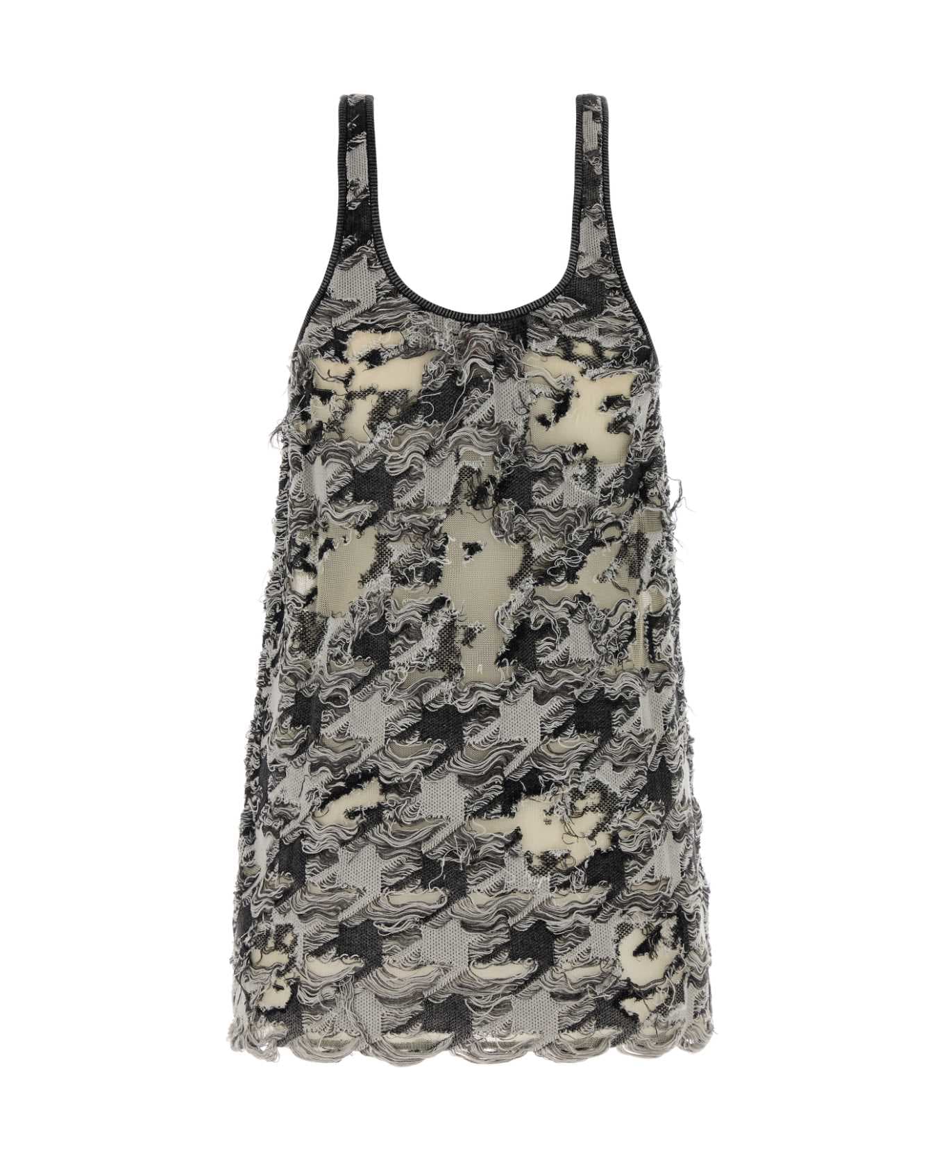 Diesel Multicolor Cotton Blend Mini Dress - 900B