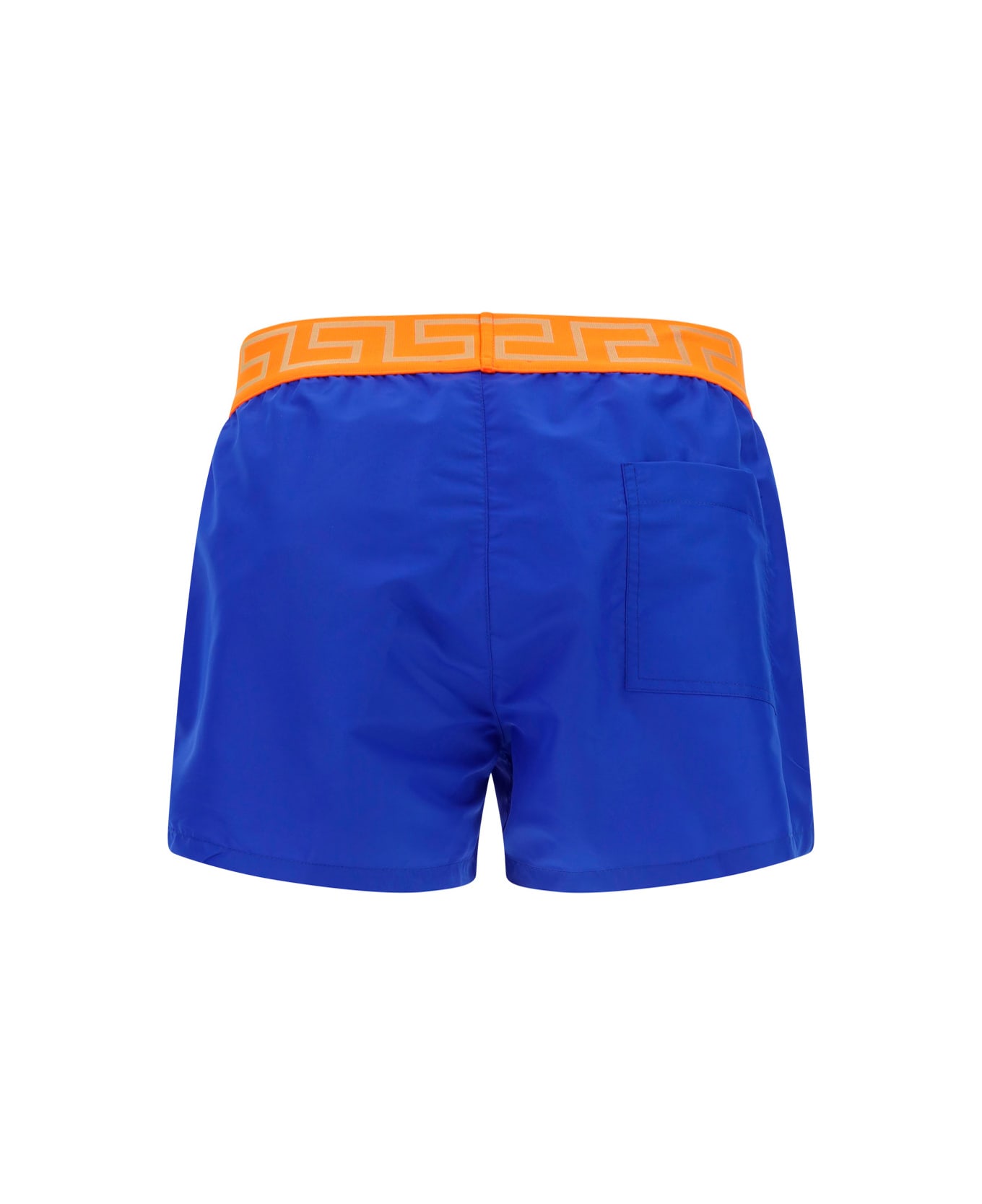 Versace Swimsuit - Cobalt+arancio Fluo ショーツ