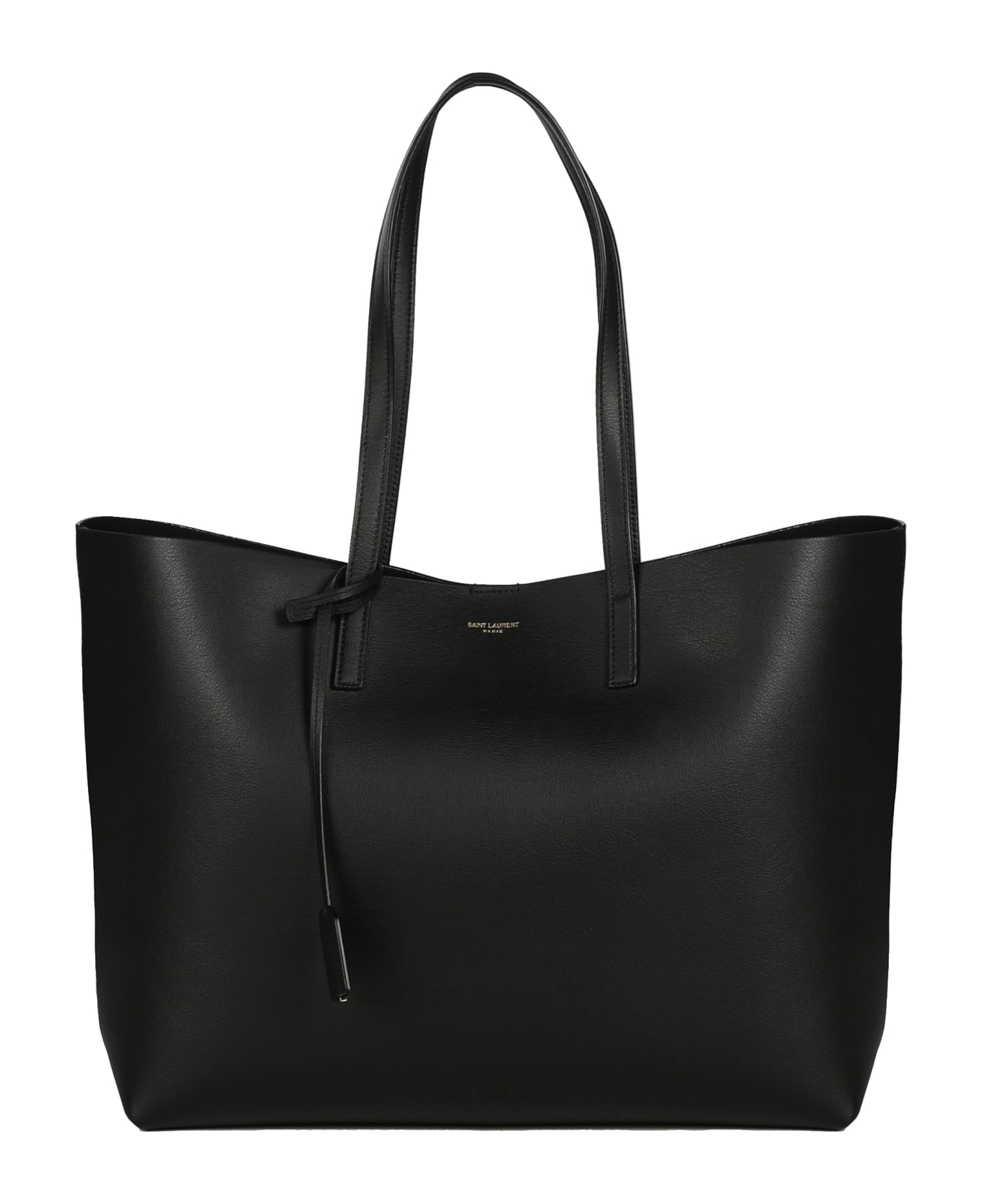 Saint Laurent Leather Shopping Bag - Black