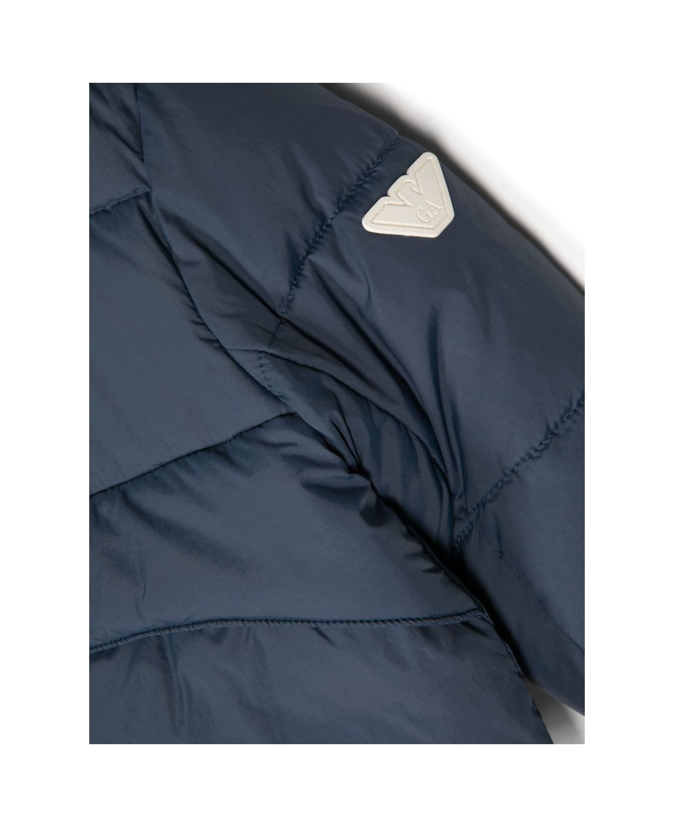 Emporio Armani Blue Baby Down Jacket - Avion Blue