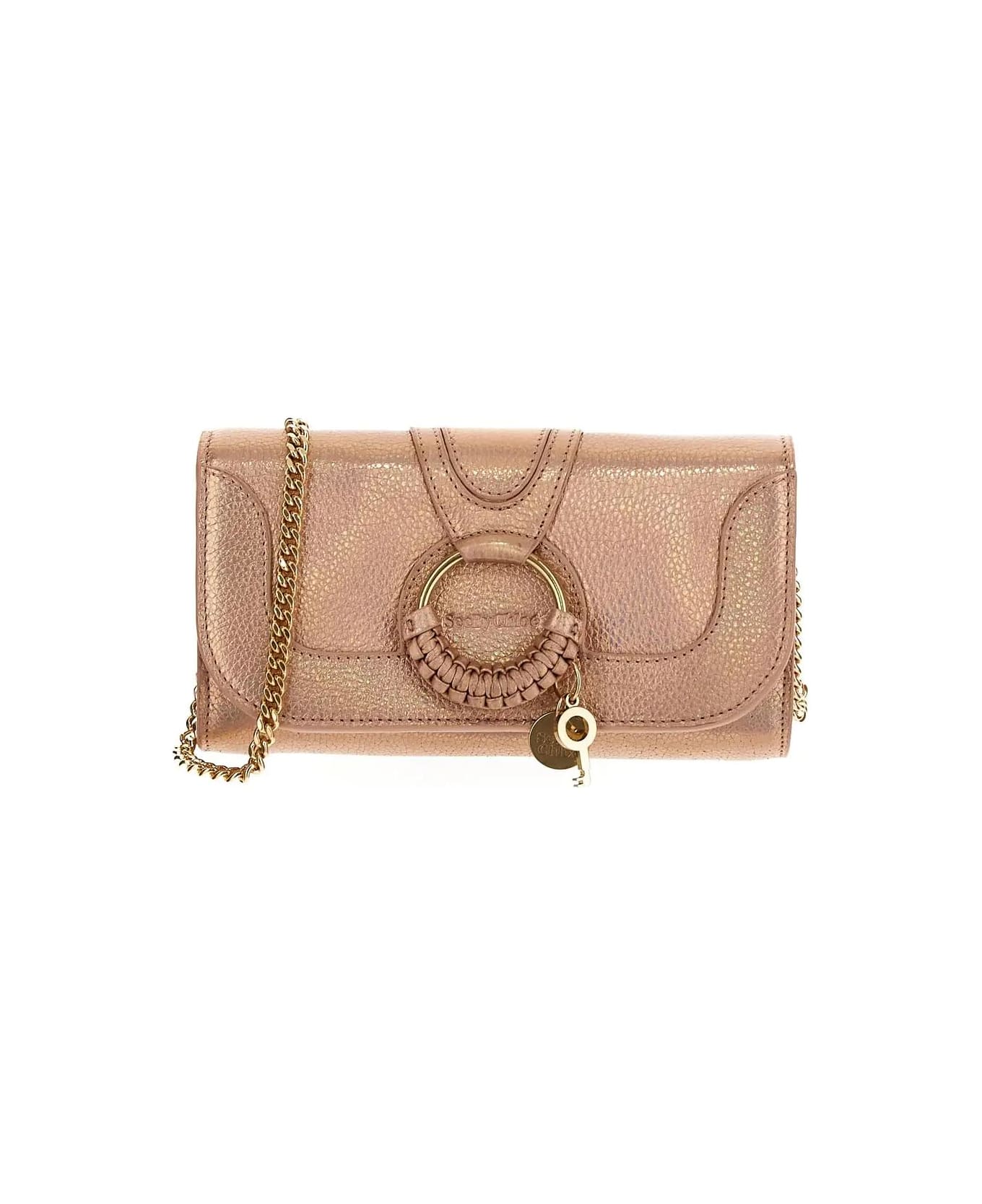 See by Chloé Leather Crossbody Bag - Golden