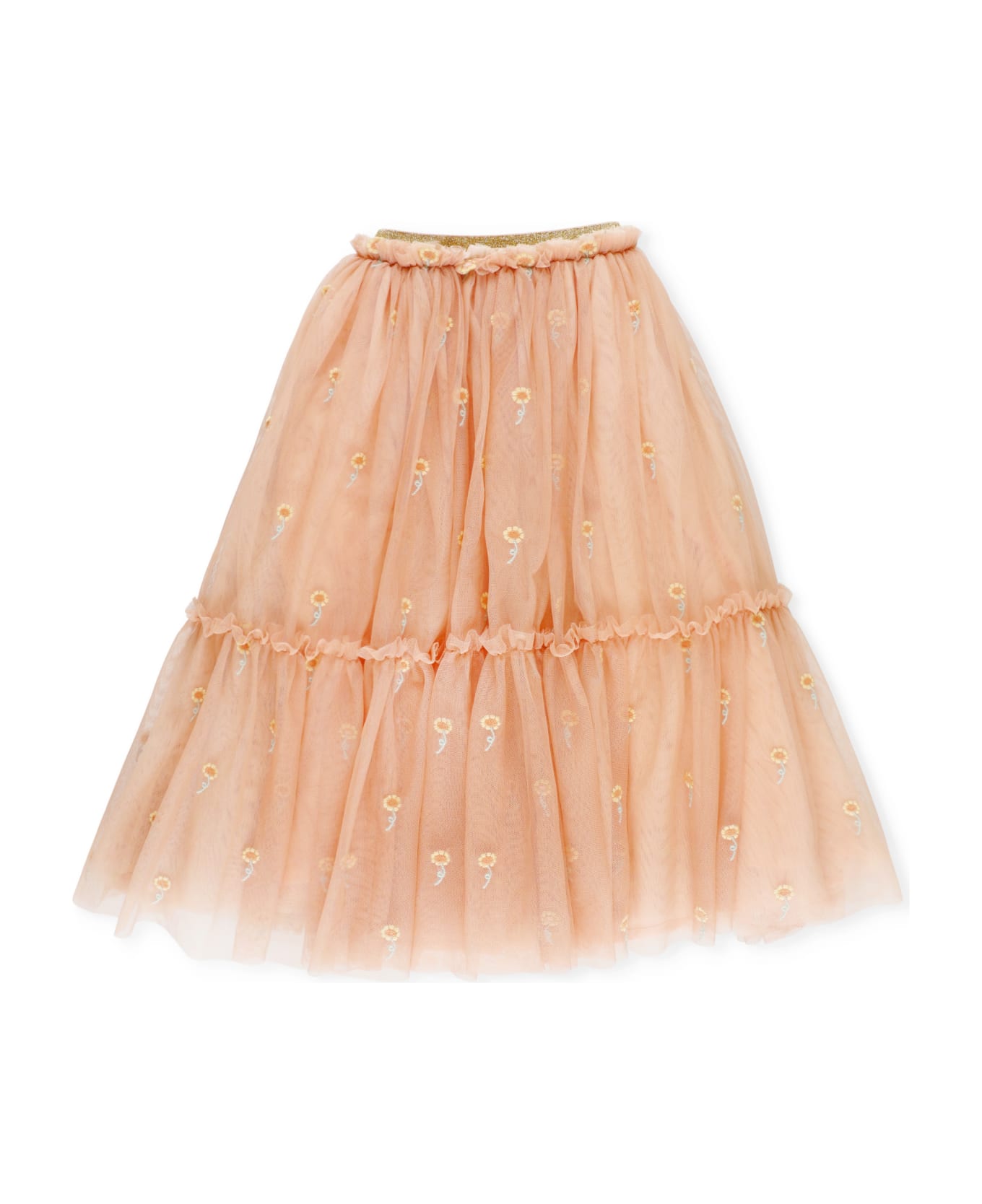 Stella McCartney Sunflower Embroidery Skirt - Pink ボトムス
