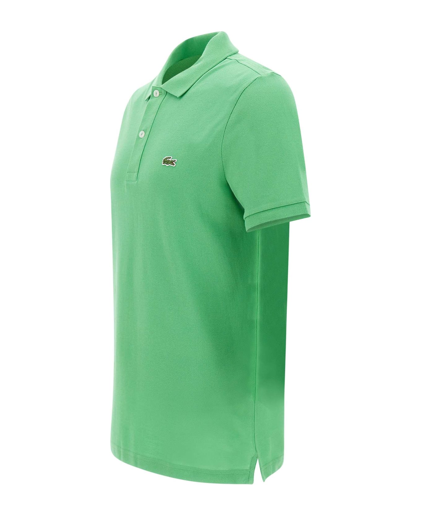 Lacoste Cotton Piquet Polo Shirt - GREEN ポロシャツ