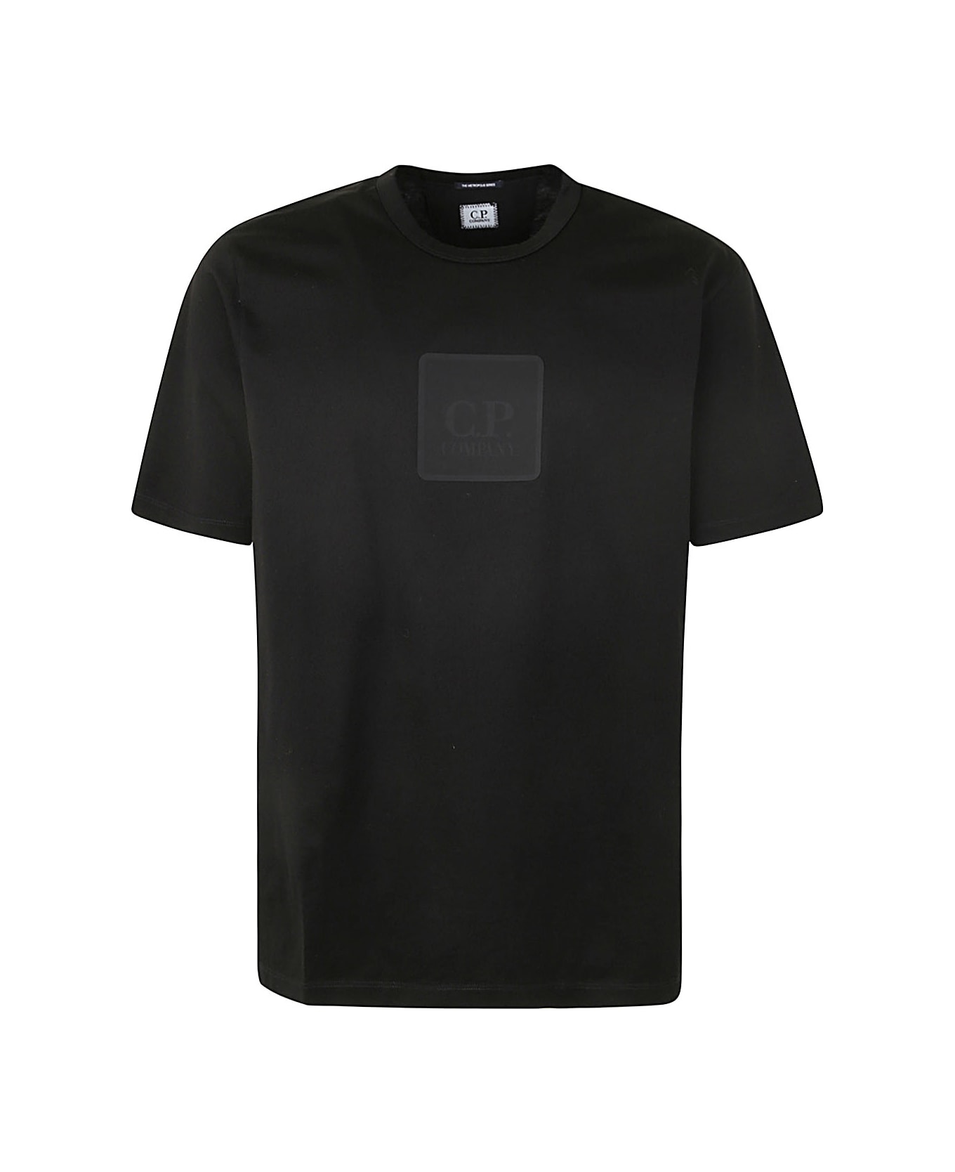 C.P. Company Metropolis Series Mercerized Jersey Logo Badge T-shirt - Black