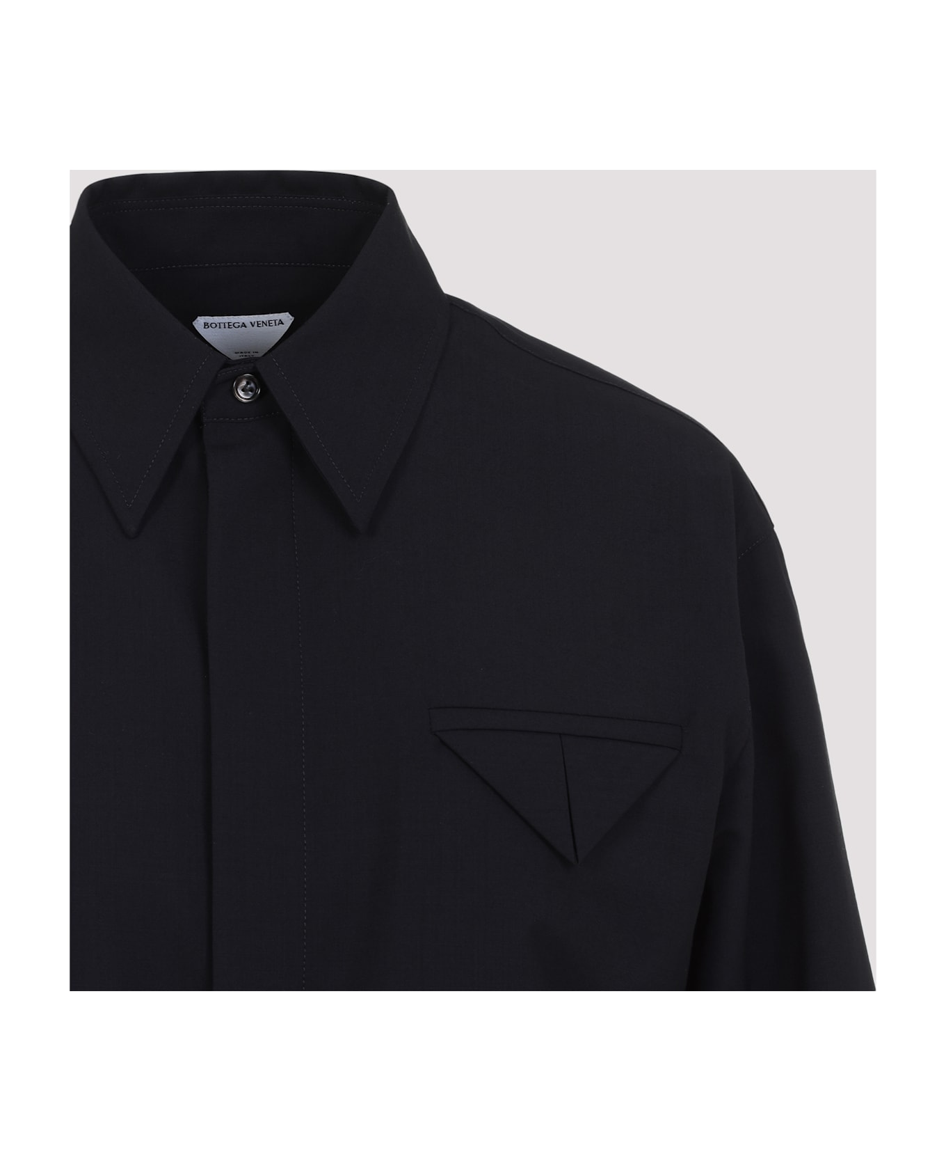 Bottega Veneta Fine Wool Shirt - Midnight Blue