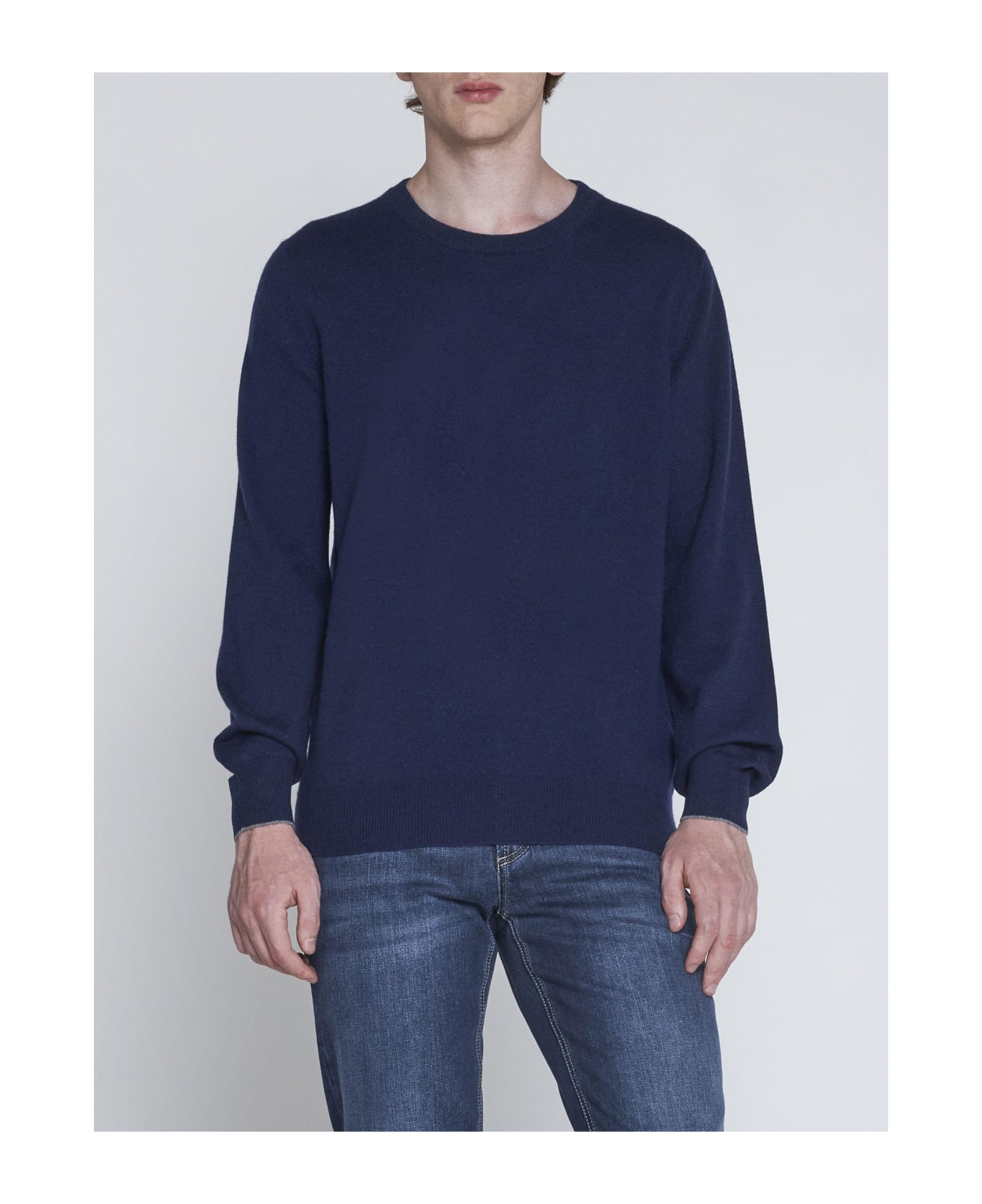 Brunello Cucinelli Cashmere Sweater - LIGHT BLUE