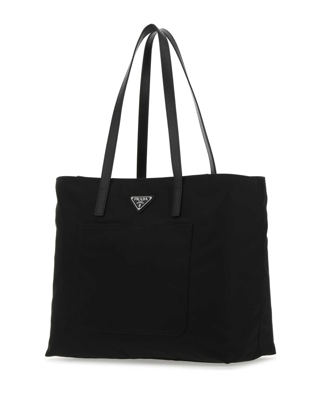 Prada Black Nylon Shopping Bag - F0002 トートバッグ