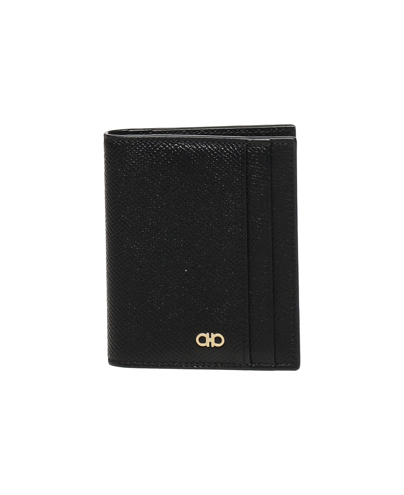 Ferragamo Gancini Card Holder - Black