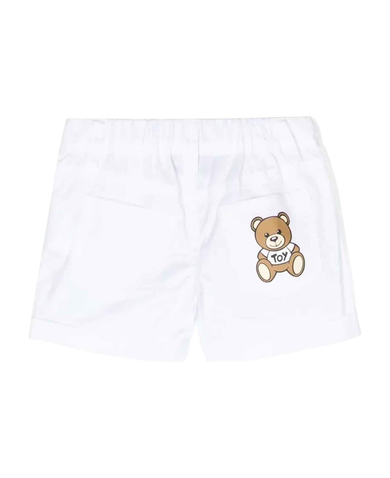 Moschino White Shorts Baby Unisex - Bianco