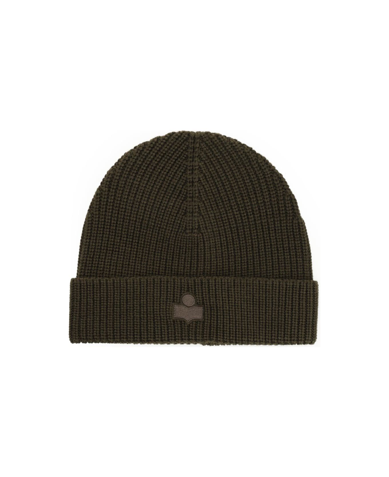 Isabel Marant Merino Wool Hat - GREEN