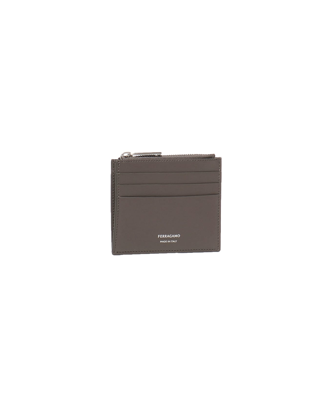 Ferragamo Gancini Card Holder - Beige