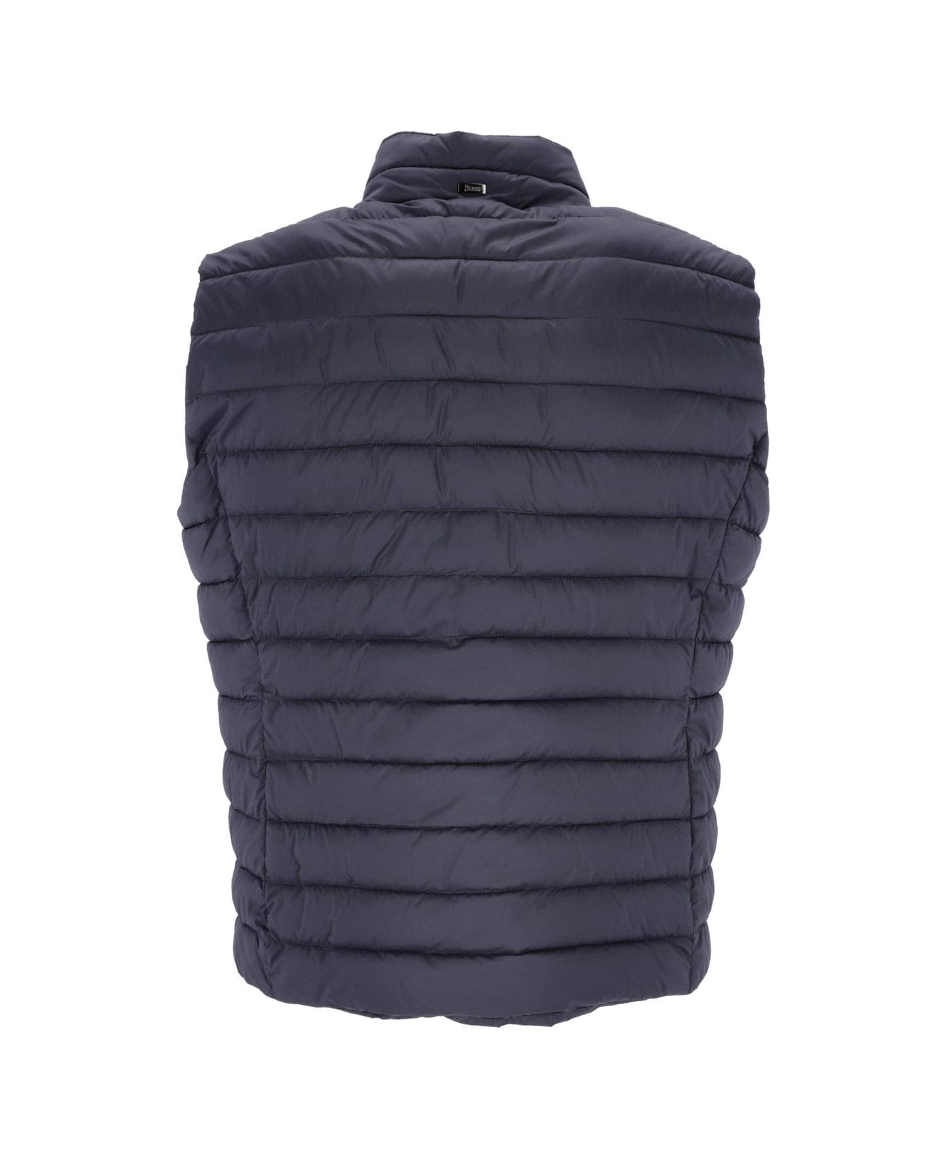 Herno Padded Quilted Vest Jacket - Blue ベスト
