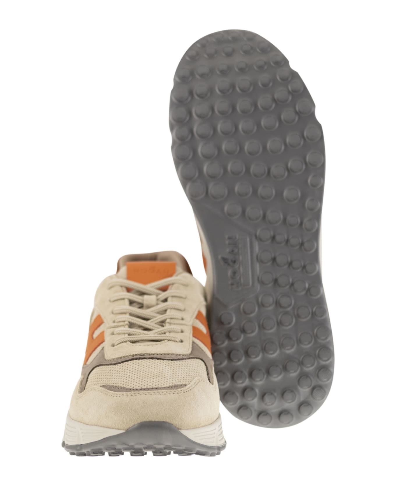 Hogan Hyperlight Sneakers - Beige/orange