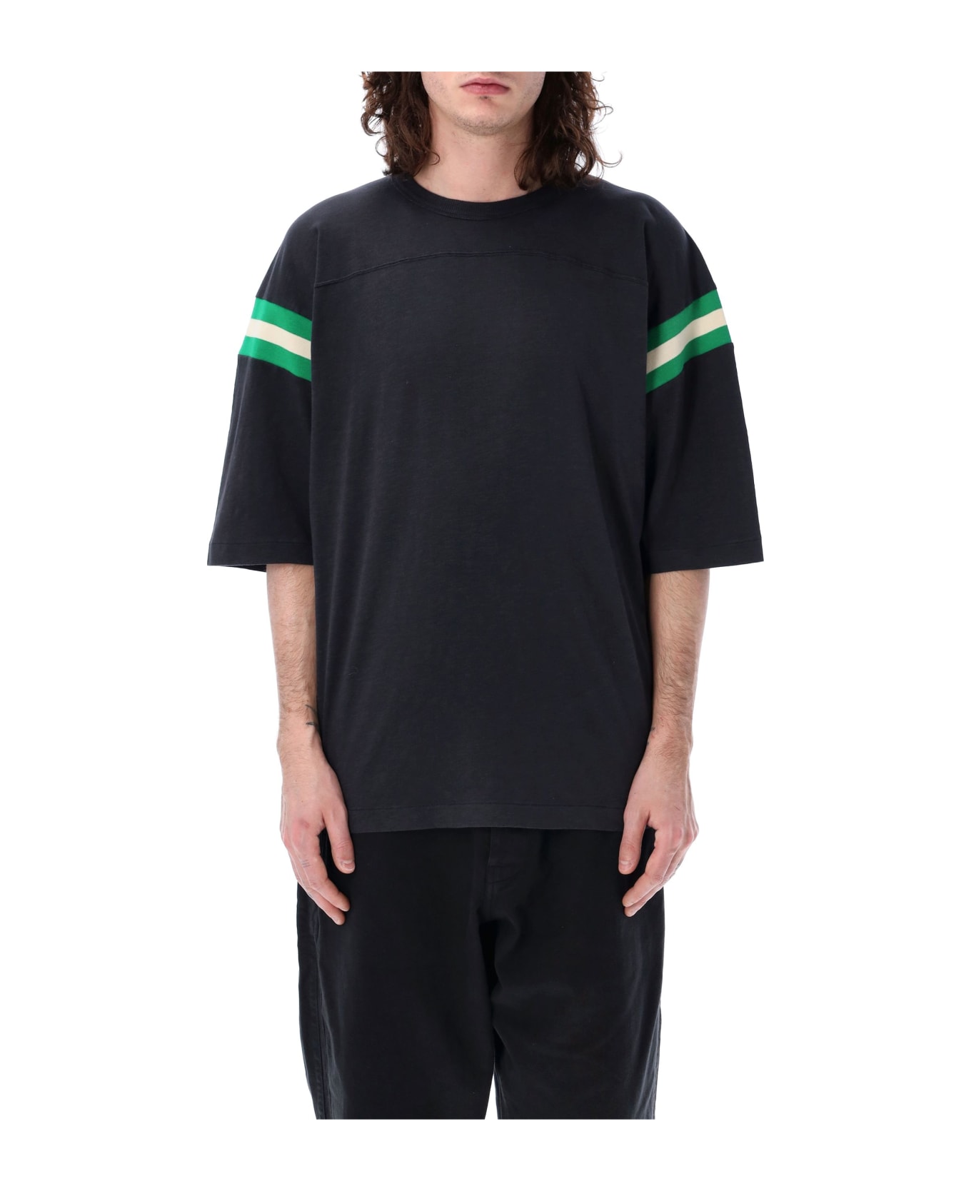 YMC Skate T-shirt - BLACK/GREEN/ECRU シャツ