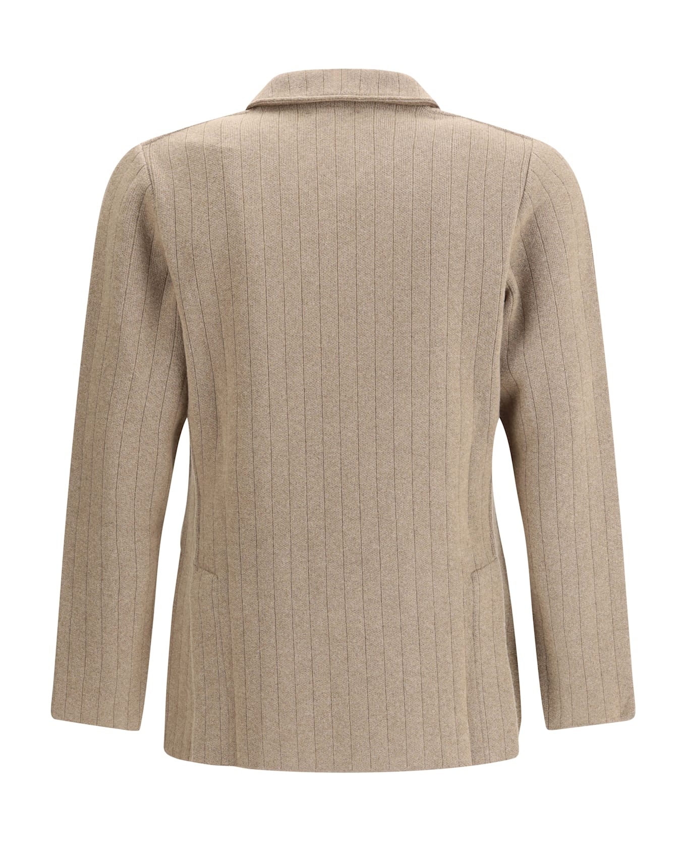 Lardini Double-breasted Knit Jacket