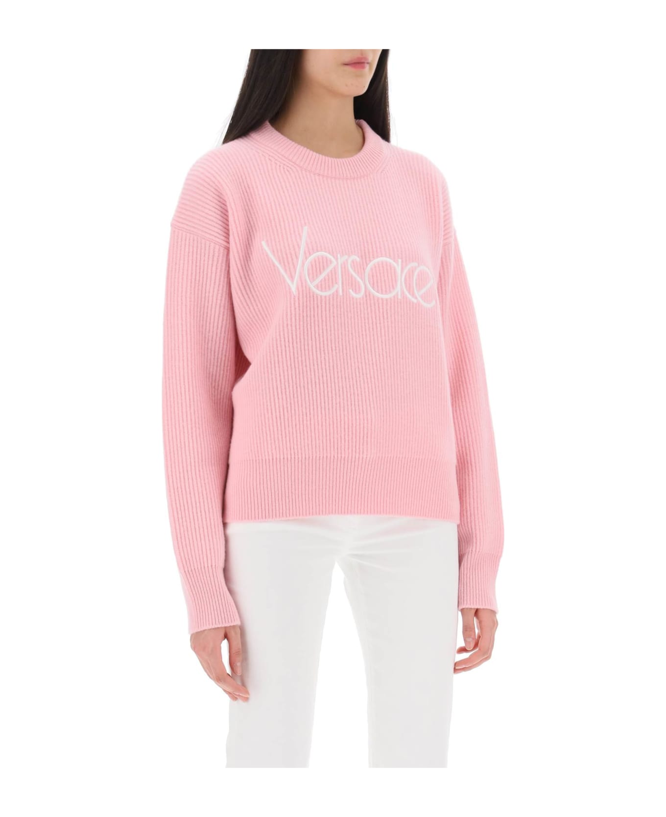 Versace 1978 Re-edition Logo Jersey - PALE PINK (Pink)