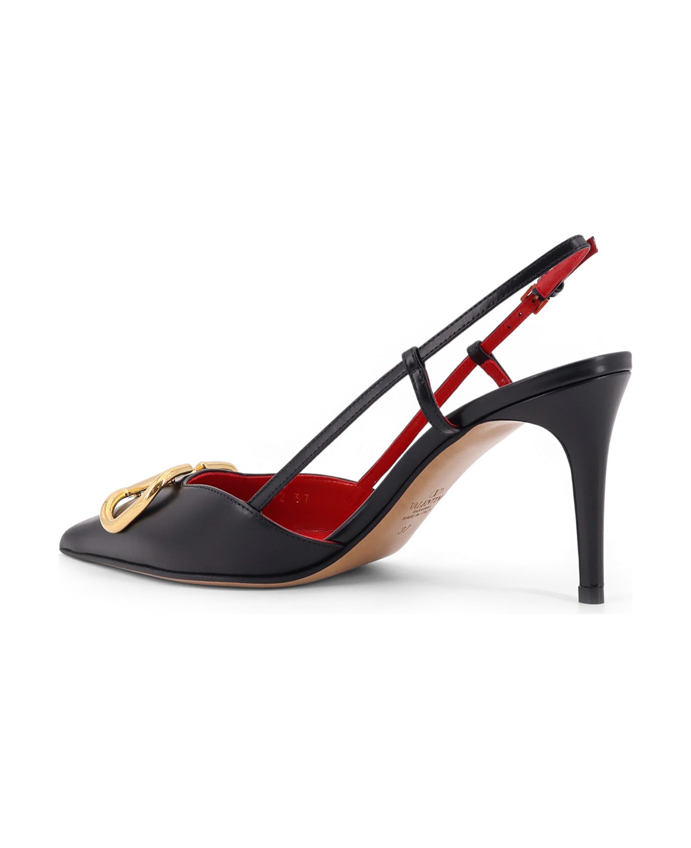 Valentino Garavani Leather Slingback Pumps - Black