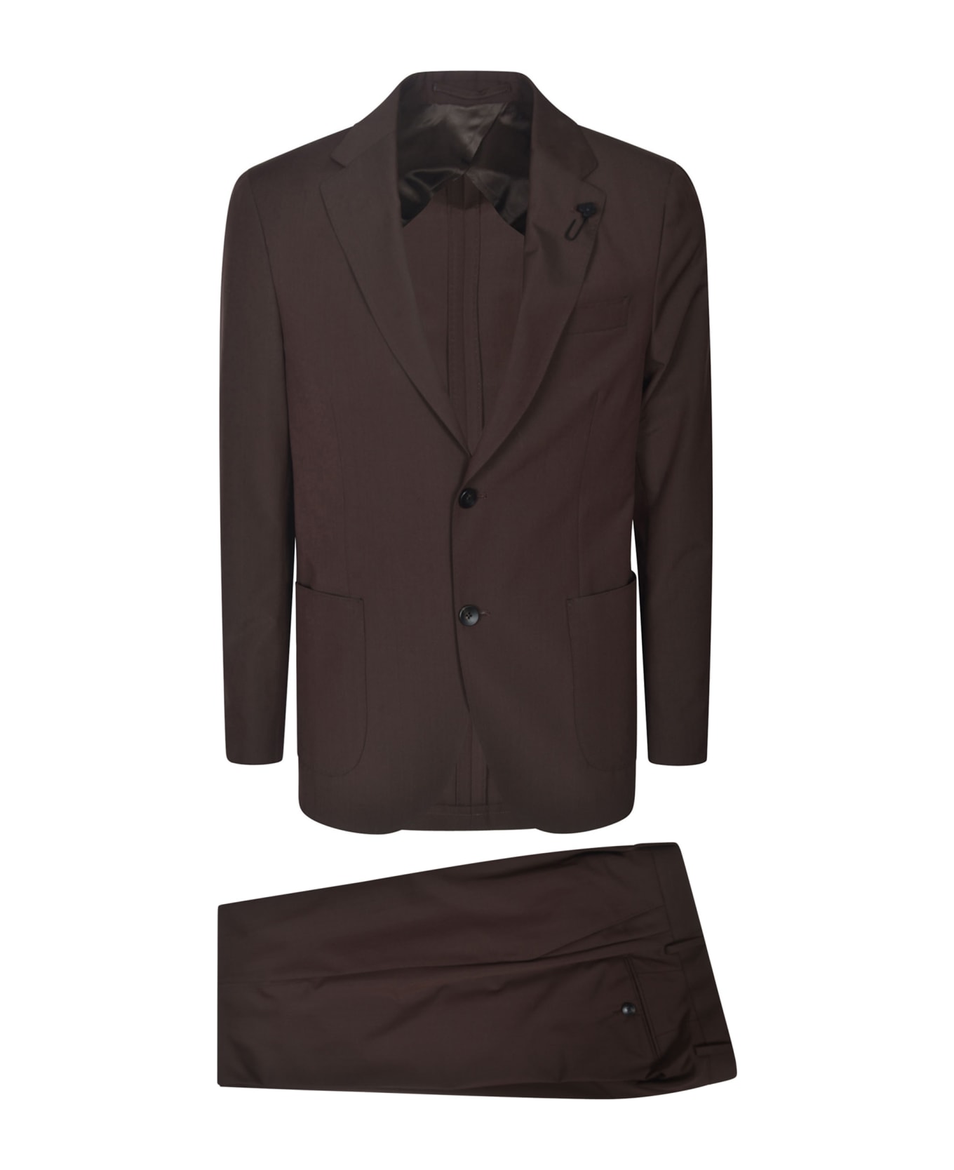 Lardini Patched Pocket Regular Plain Suit