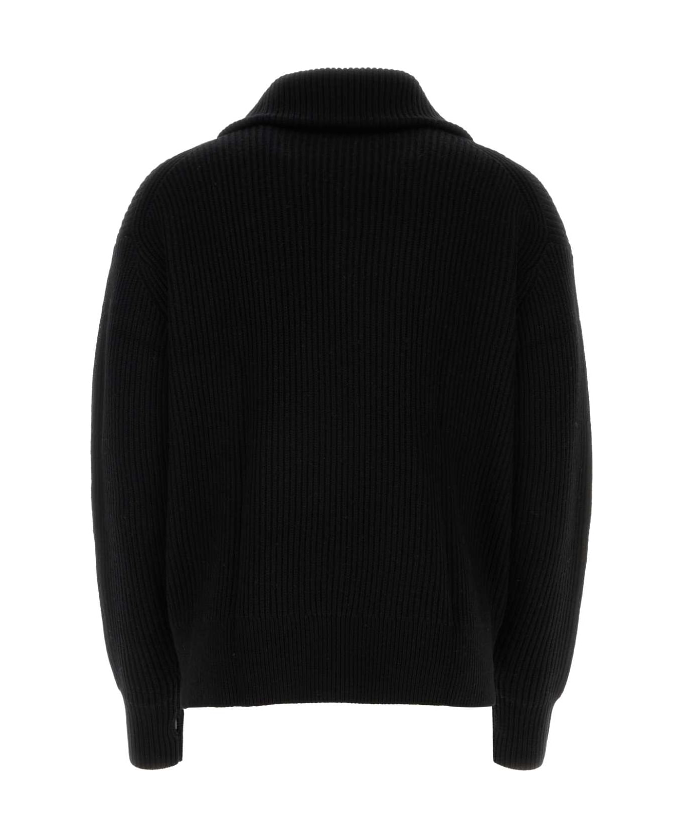 Studio Nicholson Black Wool Sweater - BLACK