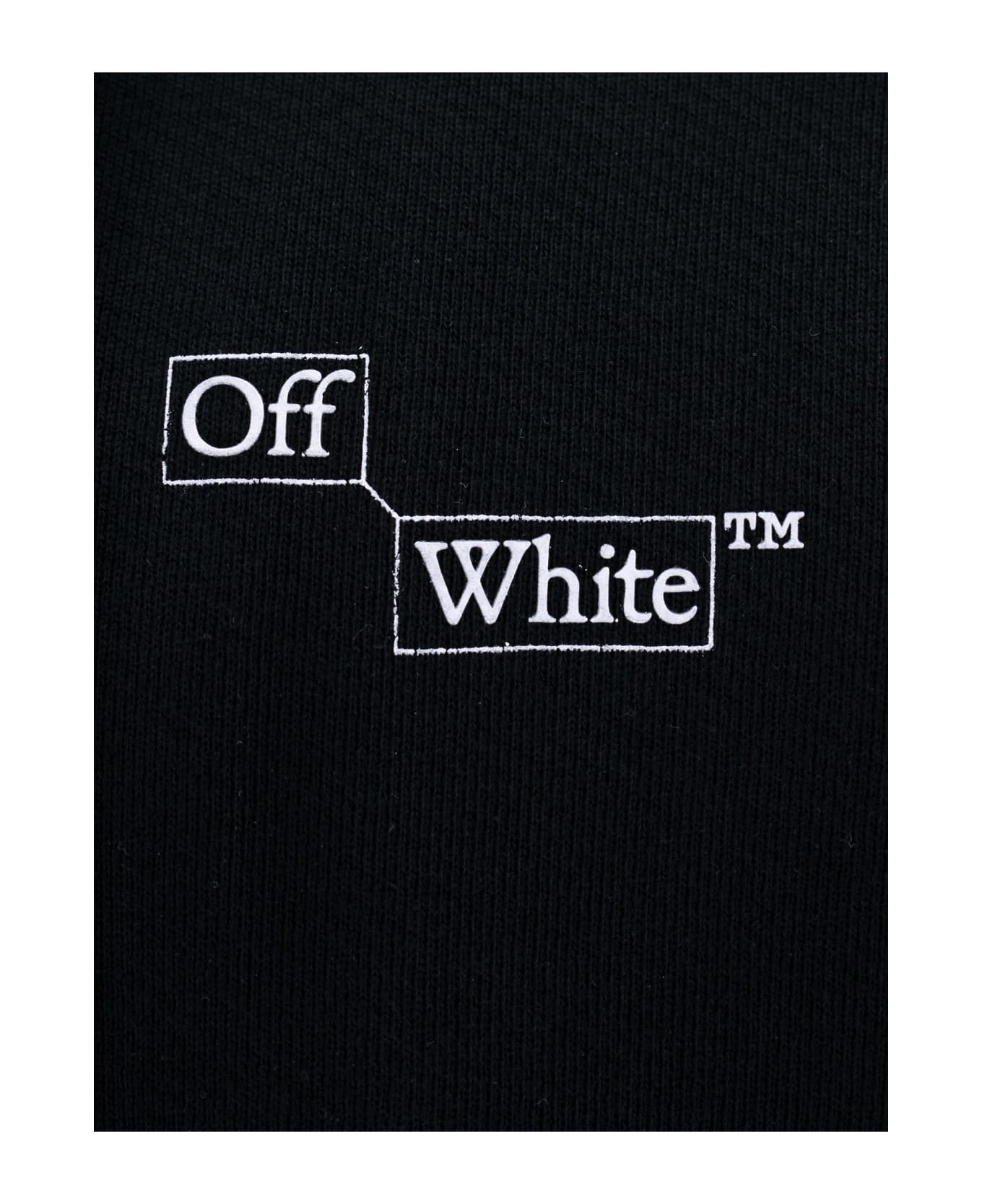 Off-White Frontal Logo Hoodie - Black