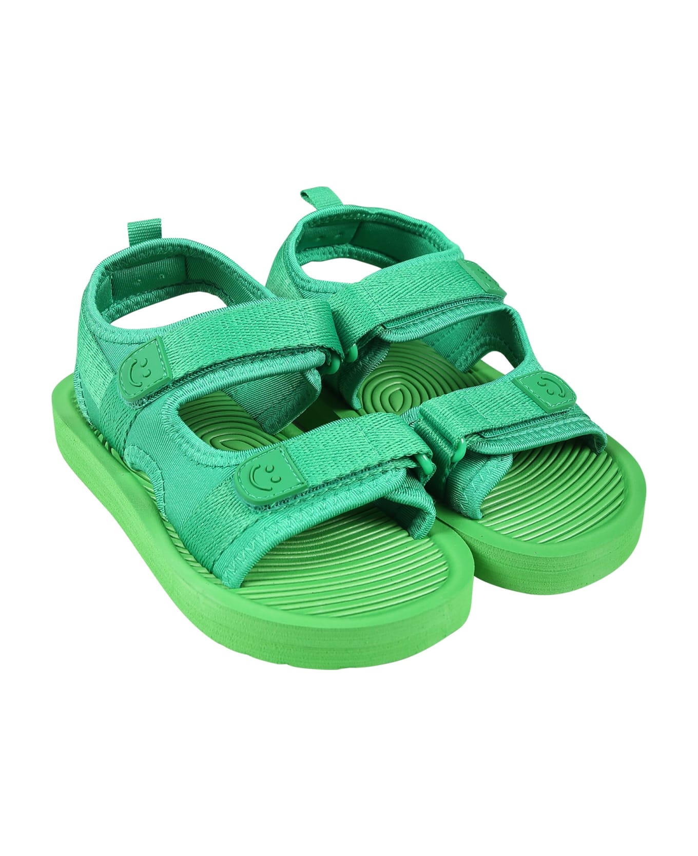 Molo Green Sandals For Kids With Logo - Green