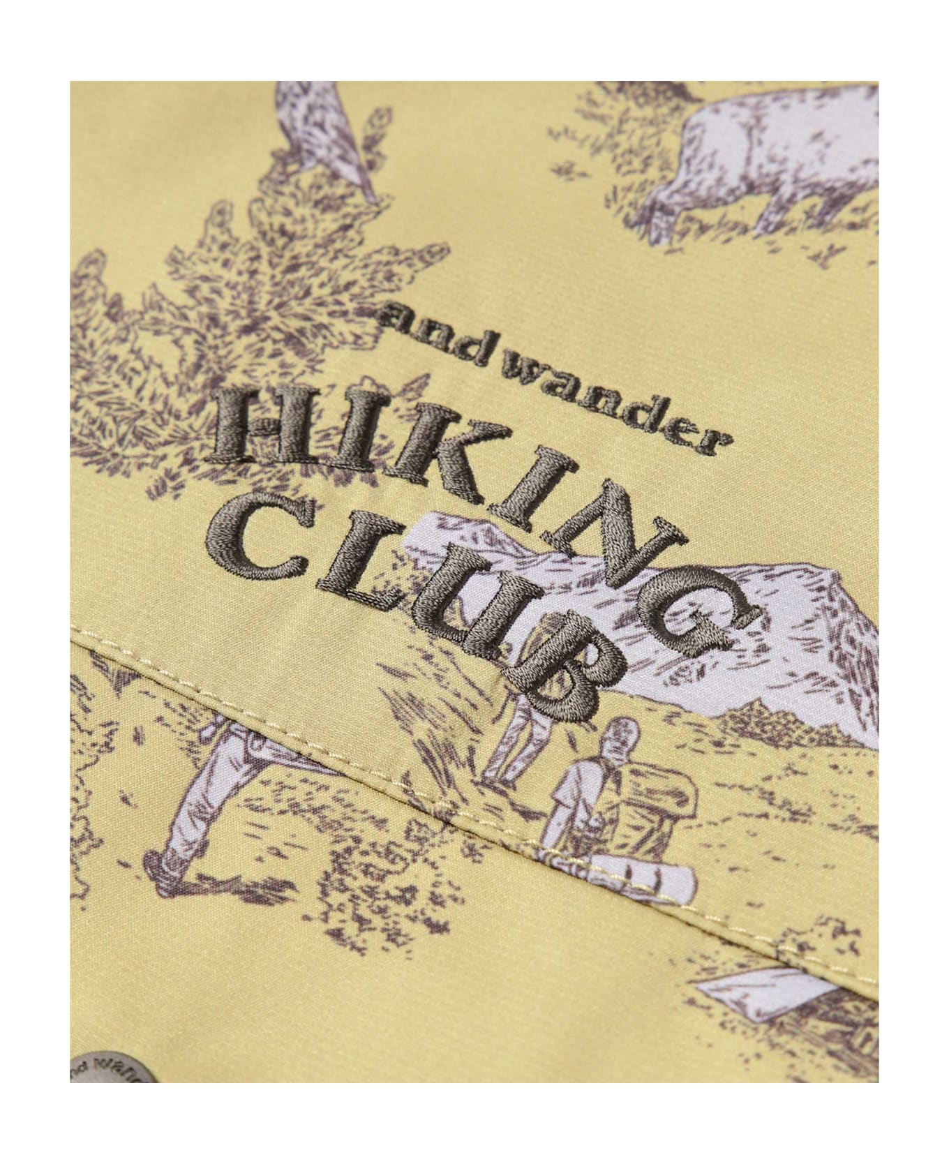And Wander 193 Hiking Club Tech Shirt - Beige