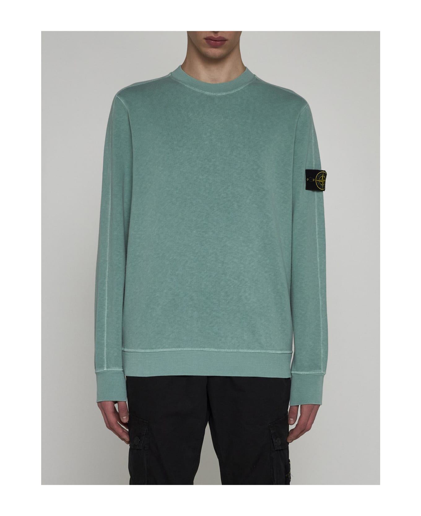 Stone Island Cotton Sweatshirt - GREEN