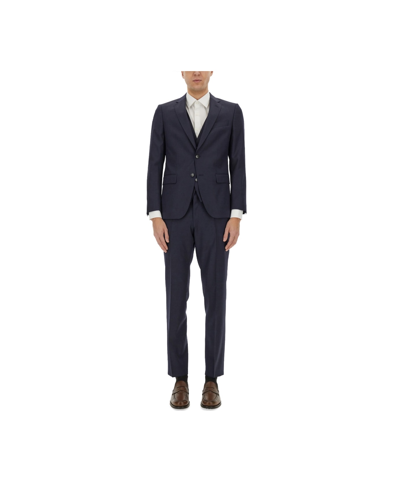 Hugo Boss Single-breasted Dress - BLUE