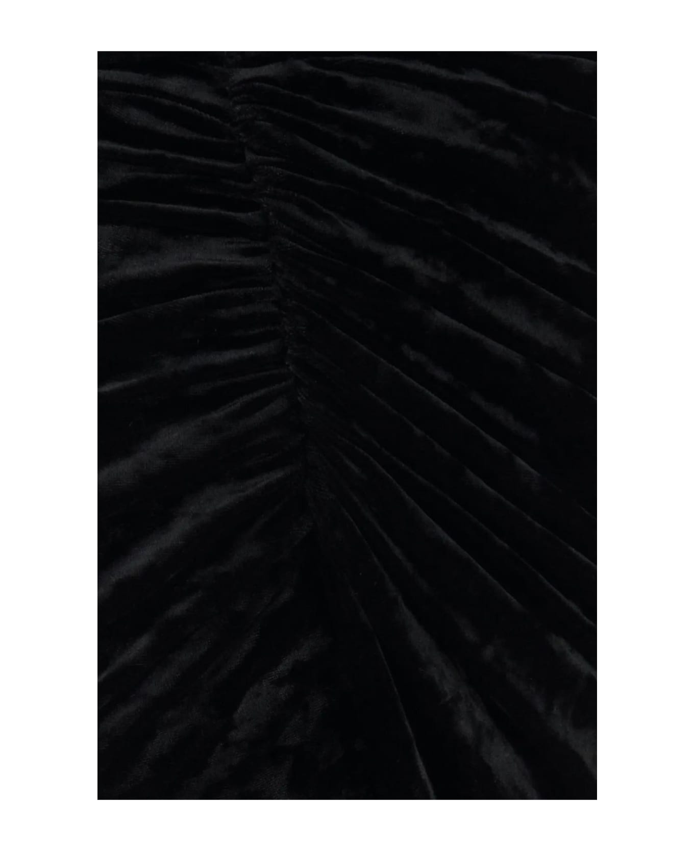 Alexandre Vauthier Black Velvet Long Dress - NERO