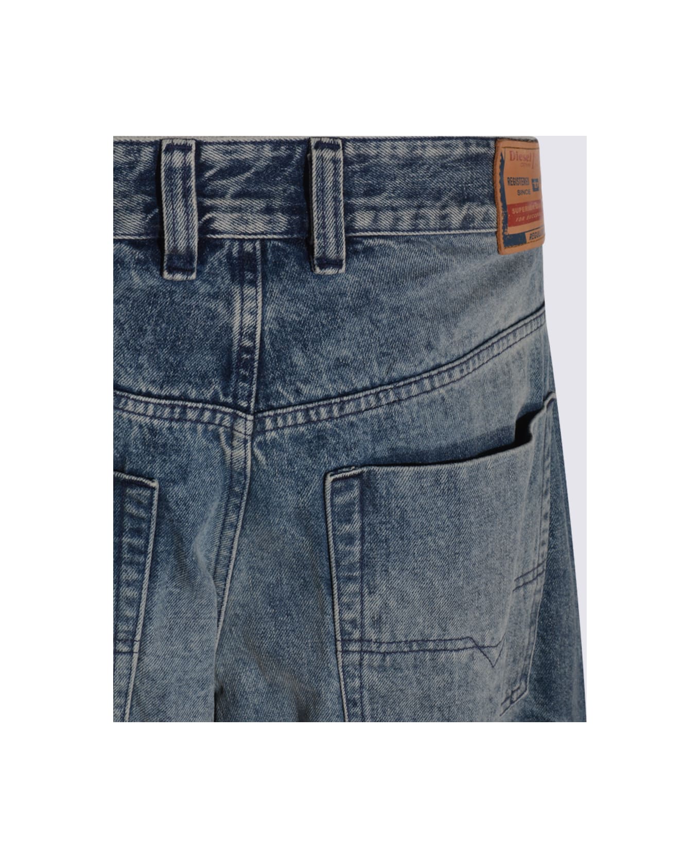 Diesel Blue Cotton Jeans - Blue