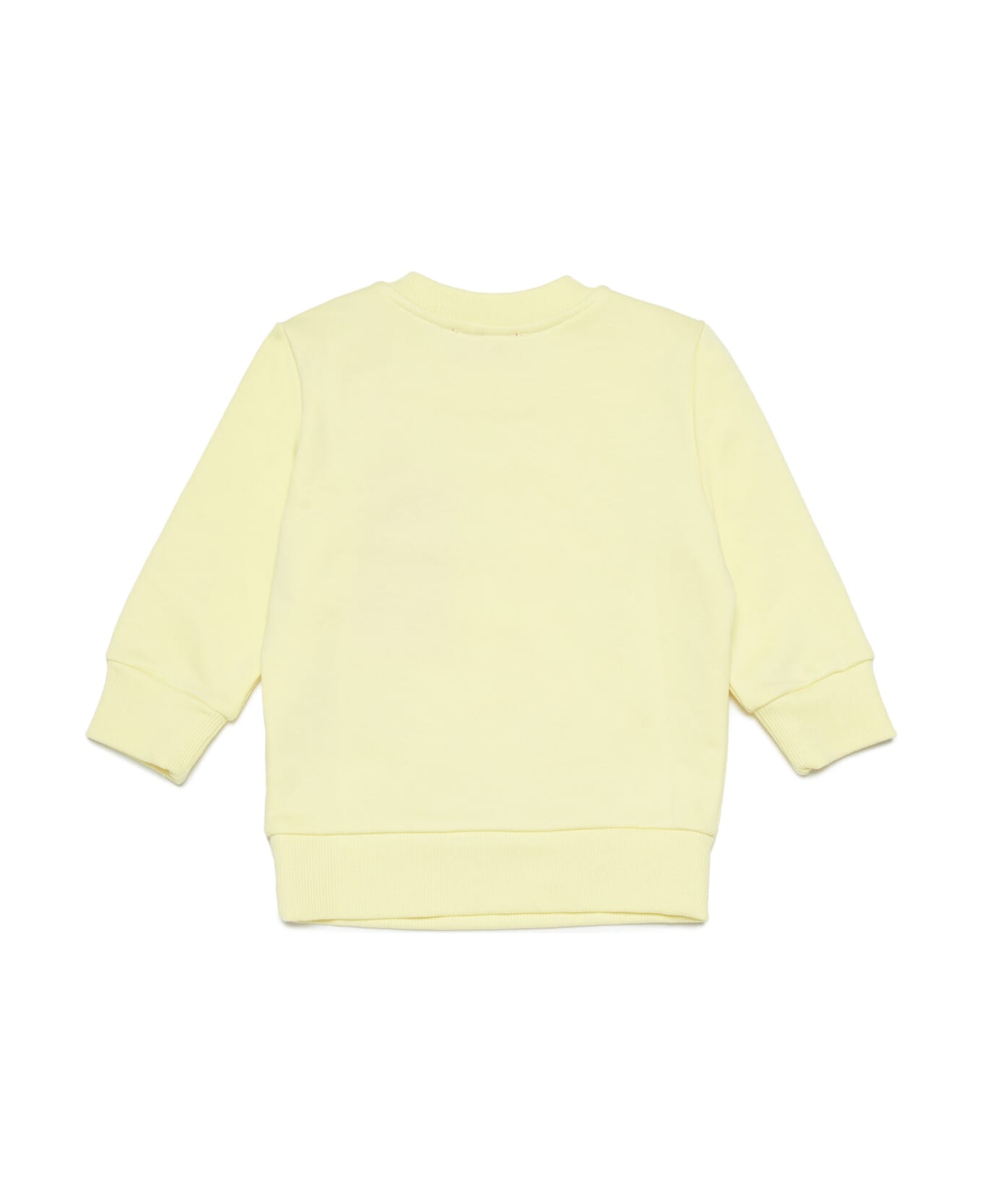 Diesel Sgonyb Sweat-shirt Diesel Yellow Crew-neck Cotton Sweatshirt With Extra-large Logo - Lemonade