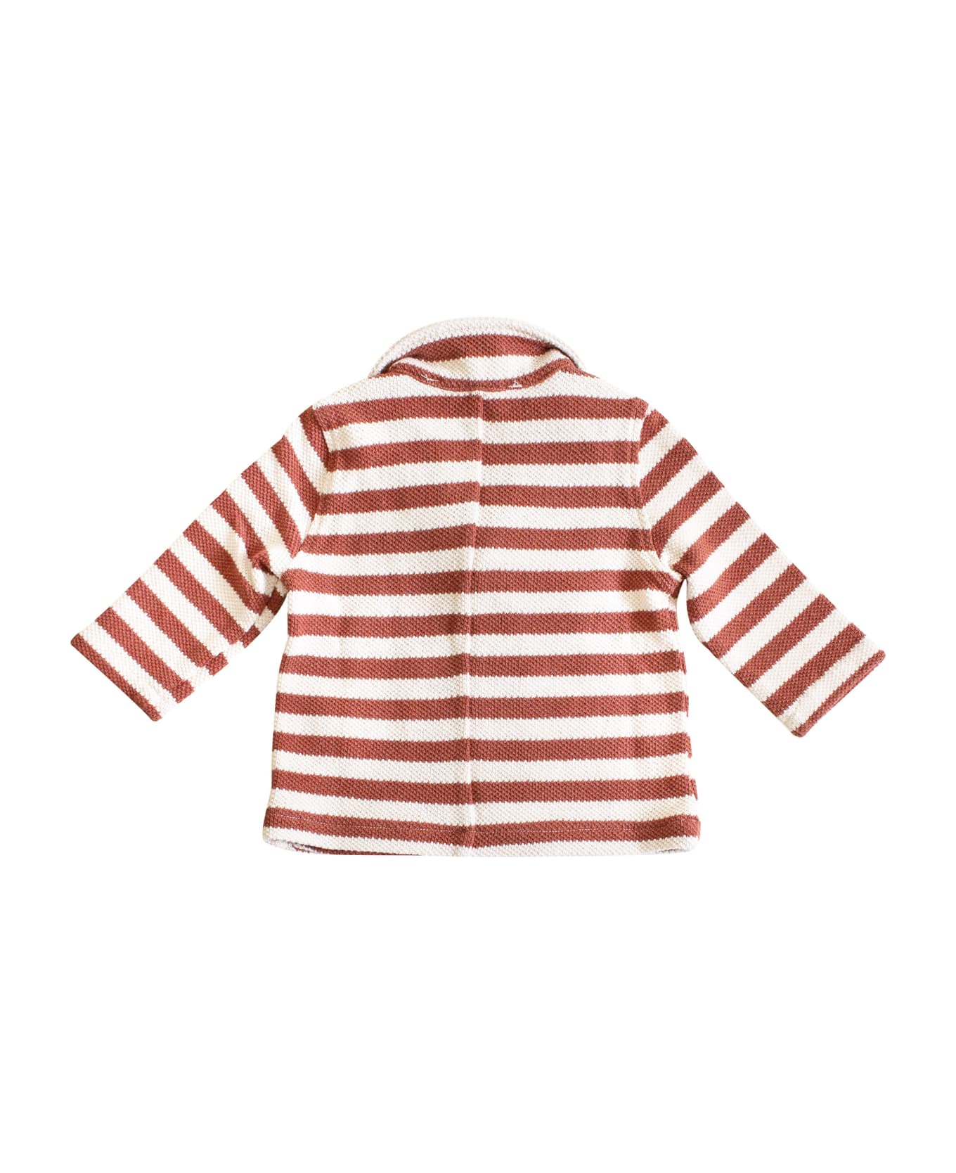 Zhoe & Tobiah Striped Newborn Jacket - Brown コート＆ジャケット