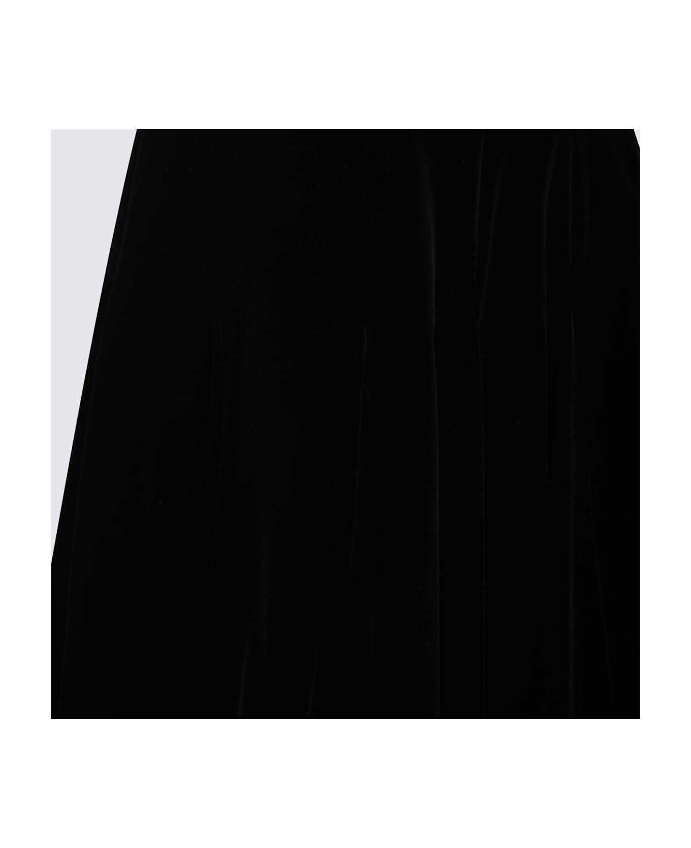 Max Mara Black Cotton Bartolo1234 Skirt - Black