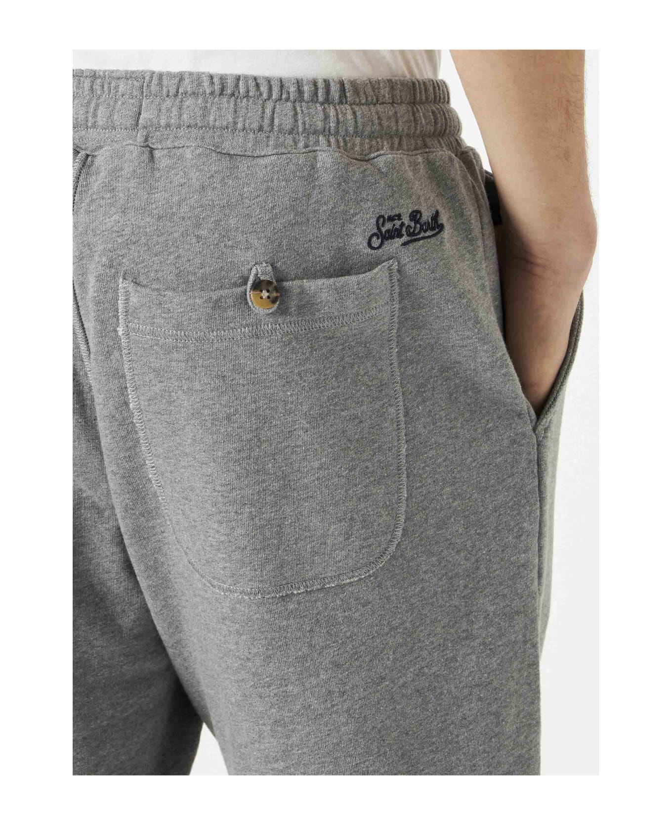 MC2 Saint Barth Man Cotton Bermuda - GREY